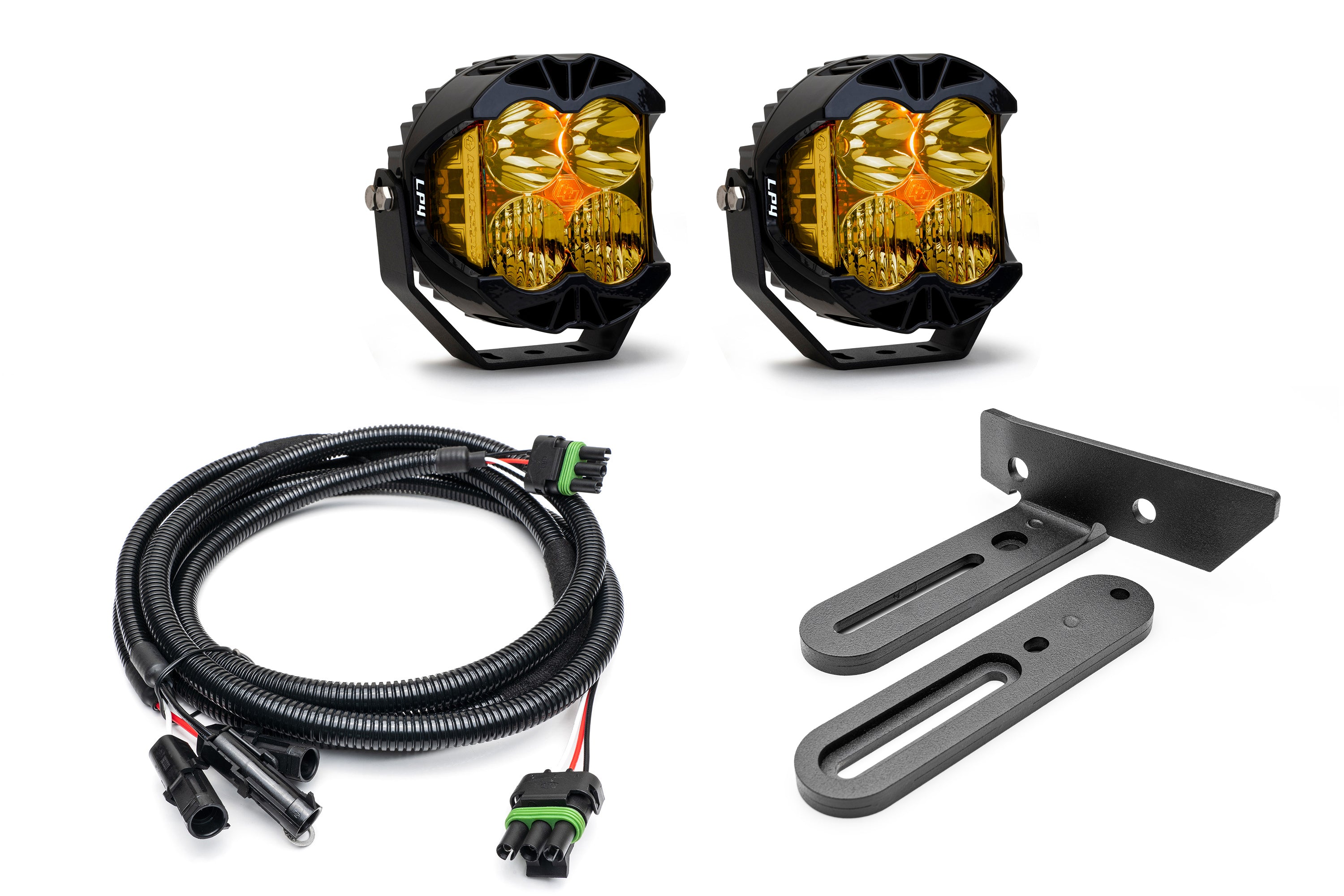 SPV Parts 2021-2025 Ford BRONCO (Including Everglades) Modular A-Pillar Light Kit with Baja Designs LP4's