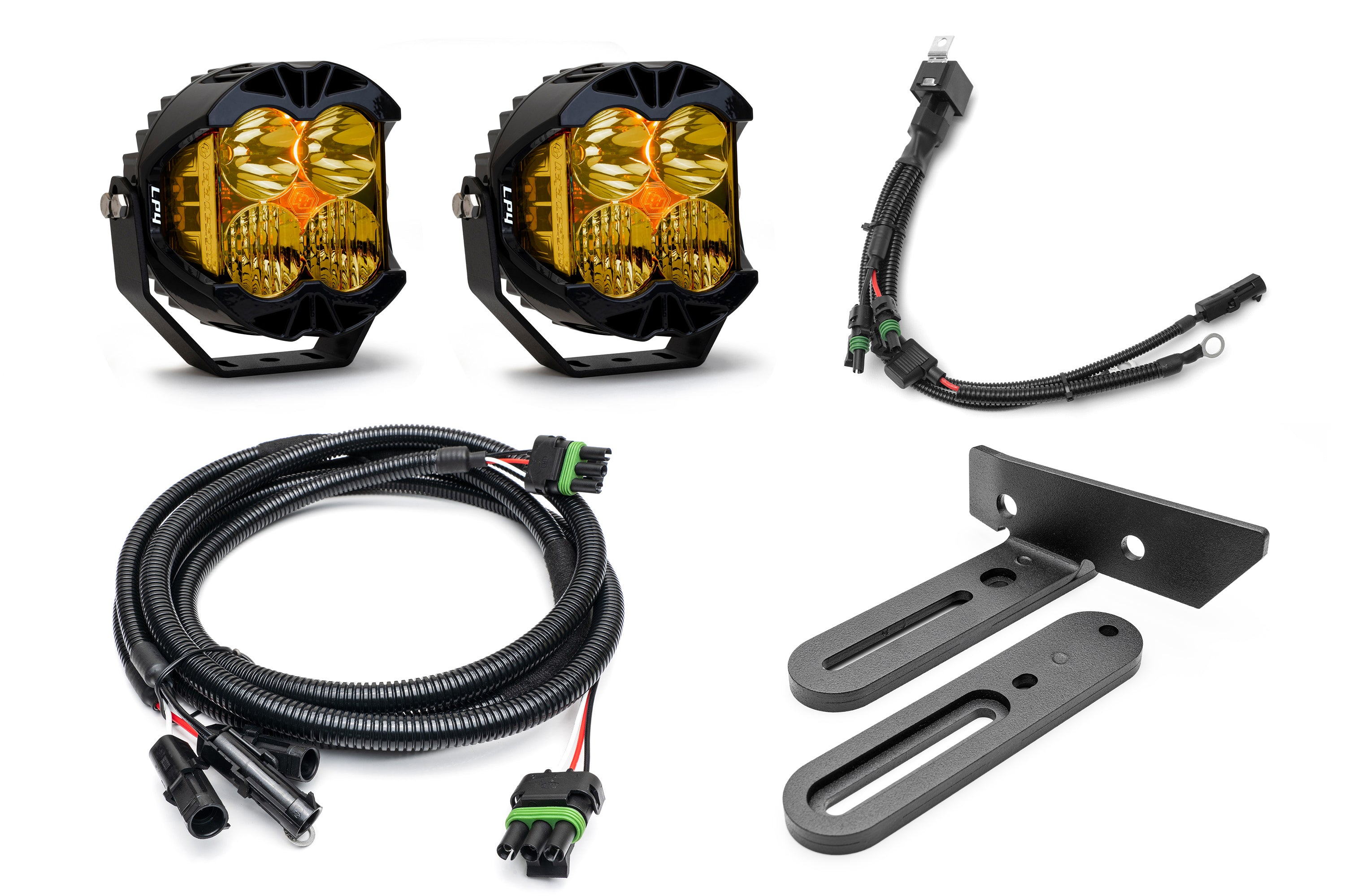 SPV Parts 2021-2025 Ford BRONCO (Including Everglades) Modular A-Pillar Light Kit with Baja Designs LP4's