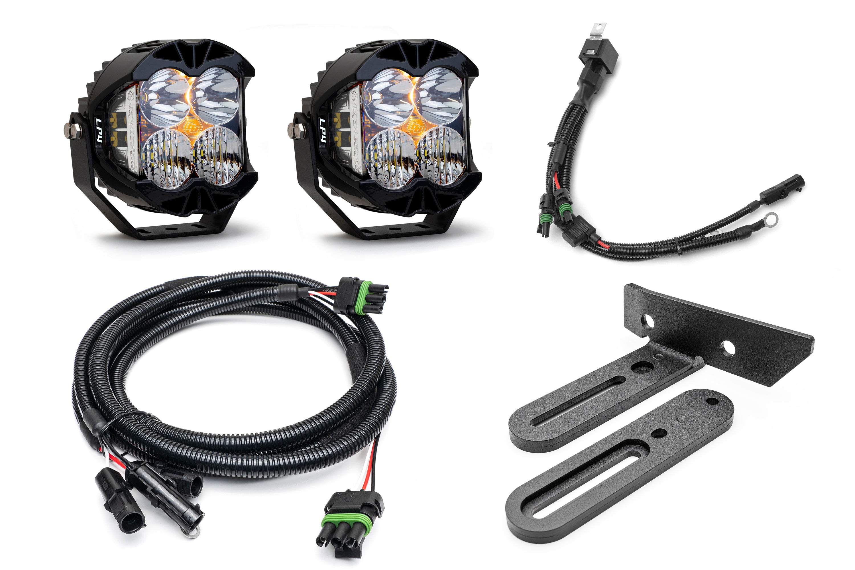 SPV Parts 2021-2025 Ford BRONCO (Including Everglades) Modular A-Pillar Light Kit with Baja Designs LP4's