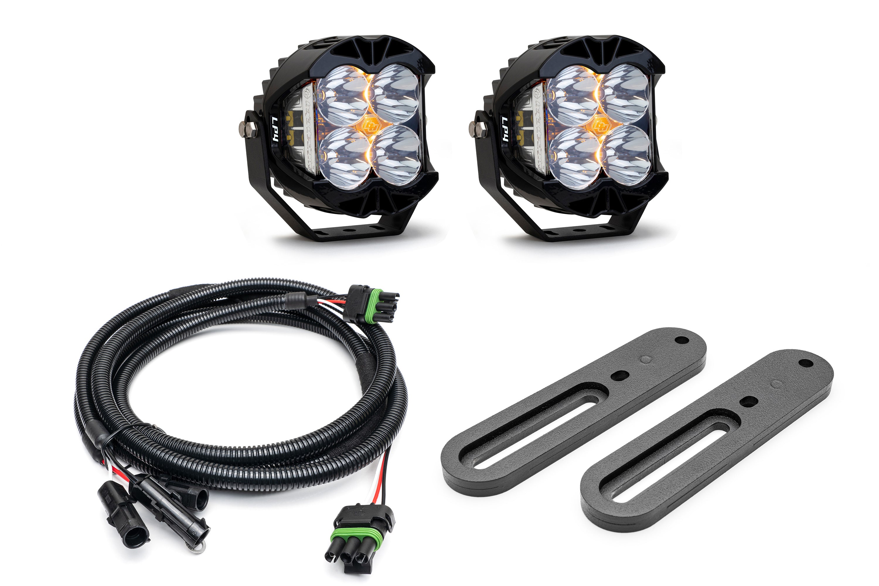 SPV Parts 2021-2024 Ford BRONCO (Including Everglades) Modular A-Pillar Light Kit with Baja Designs LP4's