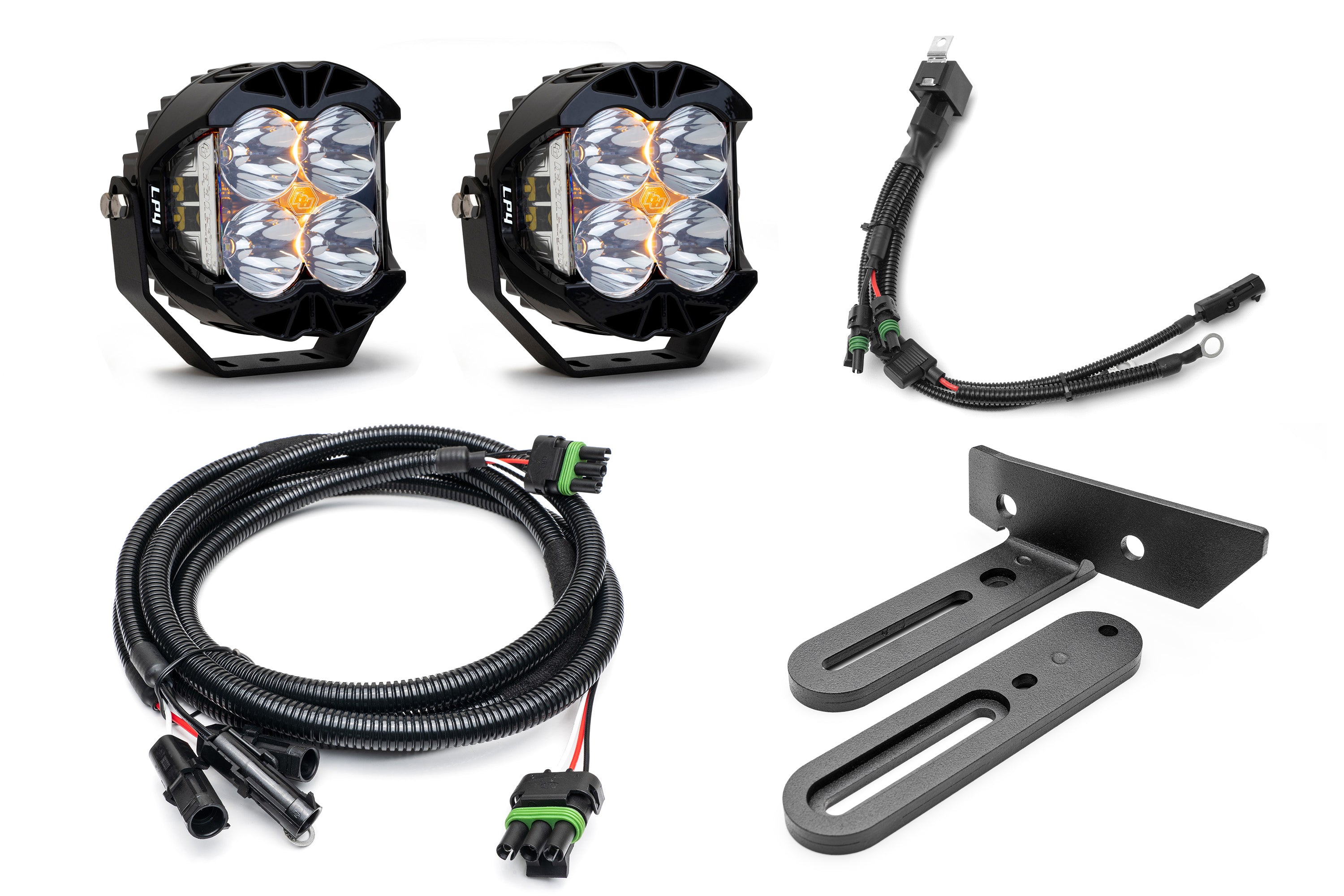 SPV Parts 2021-2025 Ford BRONCO (Including Everglades) Modular A-Pillar Light Kit with Baja Designs LP4's