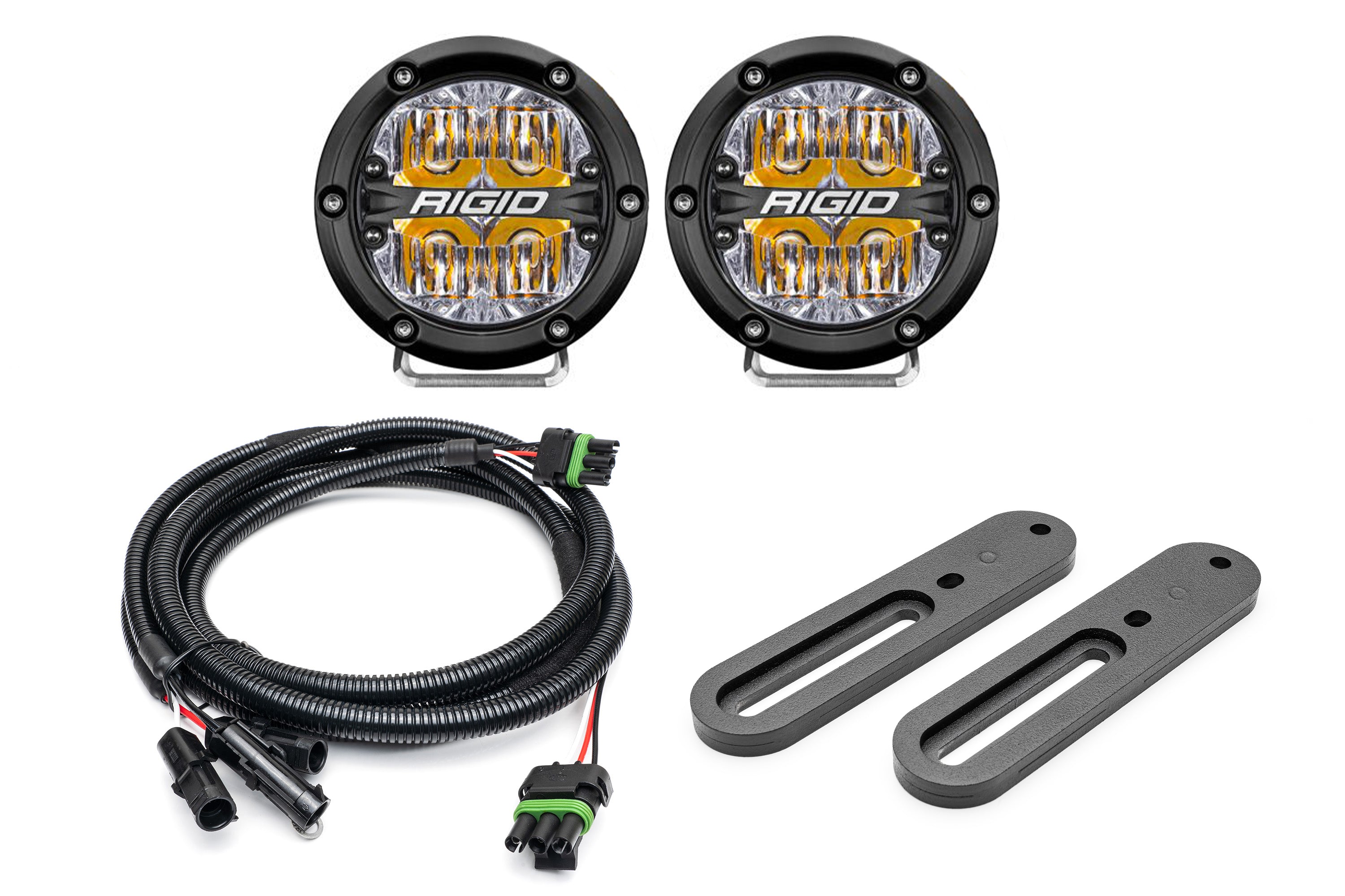 SPV Parts 2021-2025 Ford BRONCO Modular A-Pillar Light Kit (Includes Choice of Rigid Industries lights & SPV A-Pillar Mounts/Custom Harness)