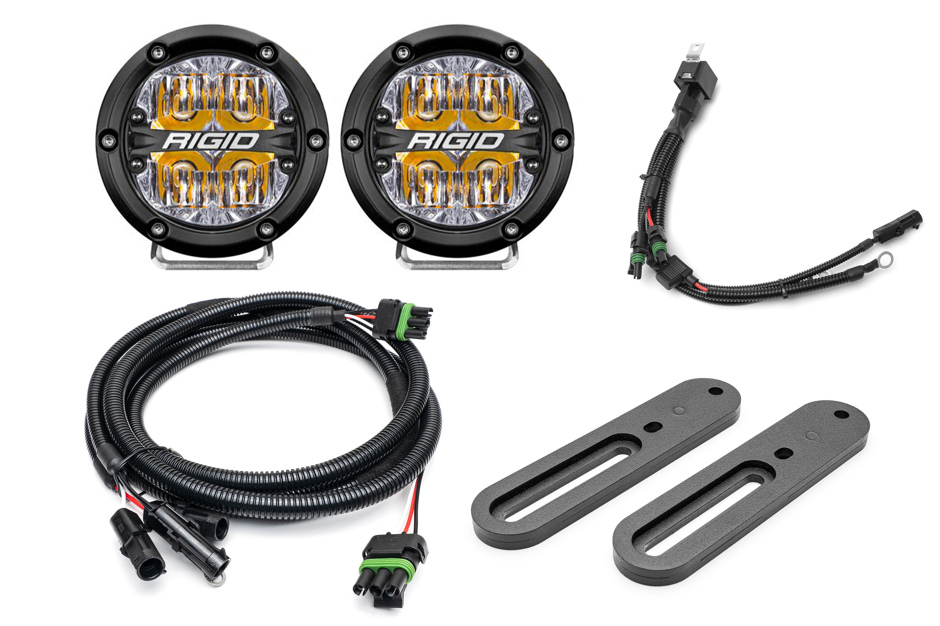 SPV Parts 2021-2025 Ford BRONCO Modular A-Pillar Light Kit (Includes Choice of Rigid Industries lights & SPV A-Pillar Mounts/Custom Harness)