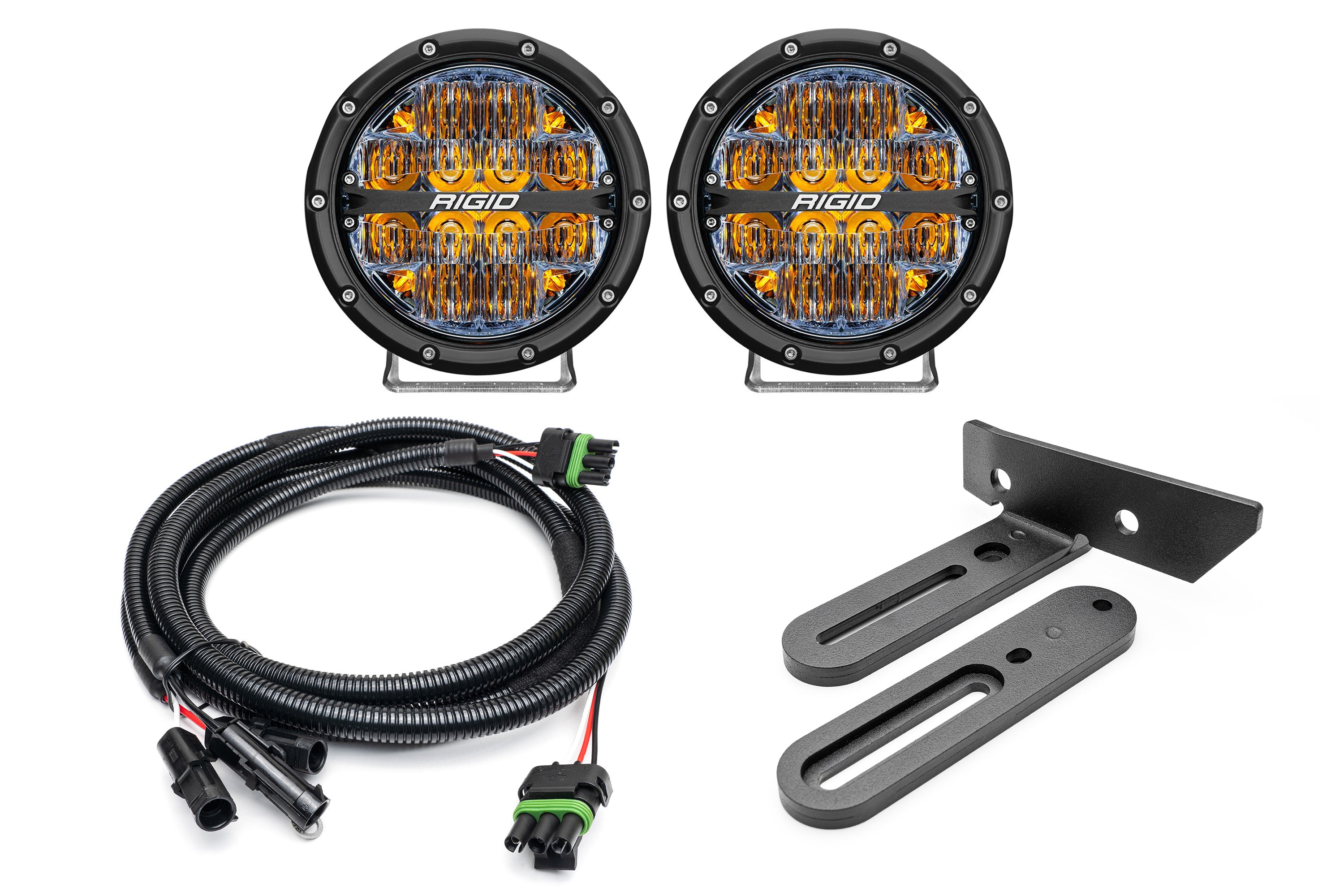 SPV Parts 2021-2025 Ford BRONCO (Including Everglades) Modular A-Pillar Light Kit with Rigid Industries 6 inch 360's