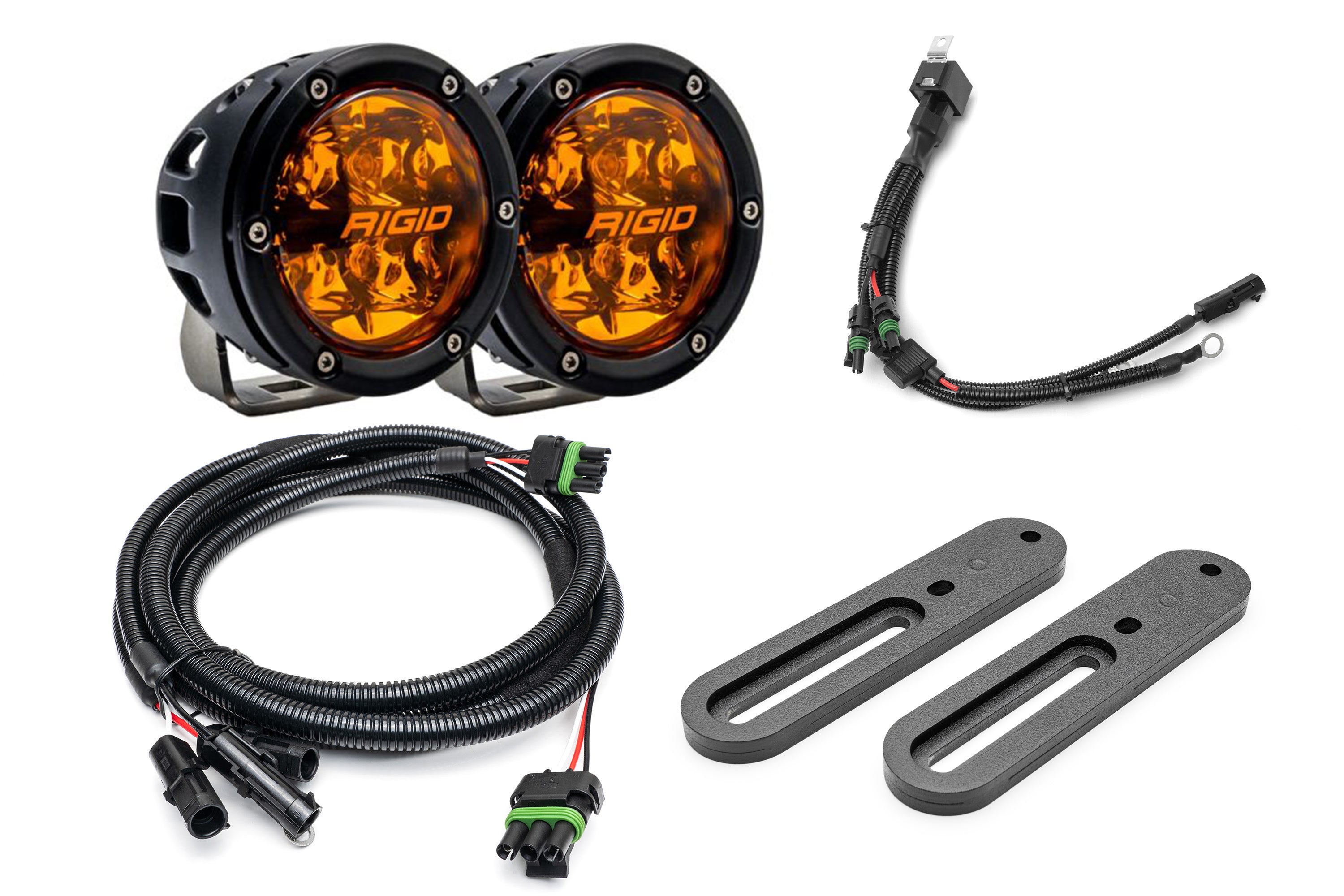 SPV Parts 2021-2025 Ford BRONCO Modular A-Pillar Light Kit (Includes Choice of Rigid Industries lights & SPV A-Pillar Mounts/Custom Harness)