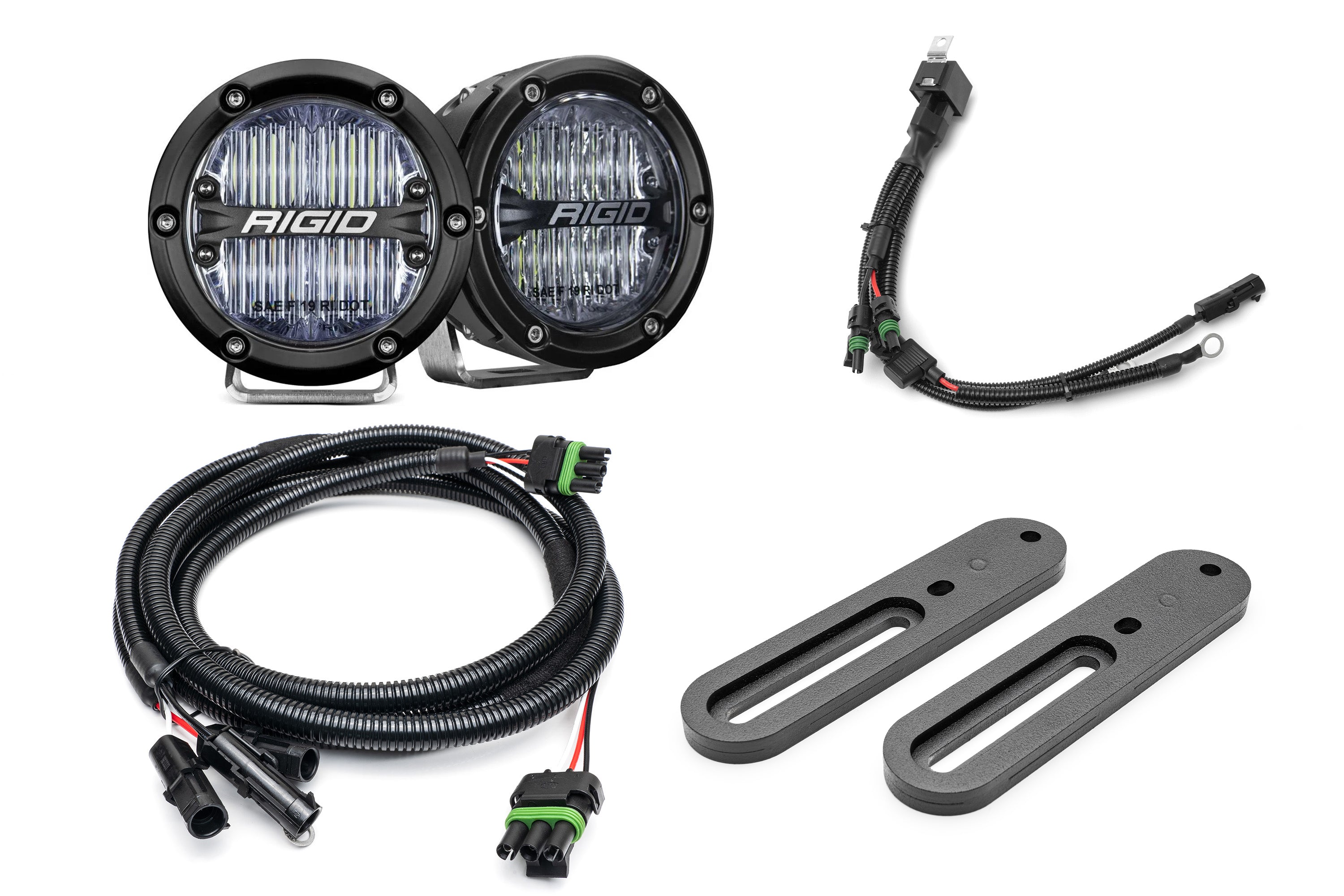 SPV Parts 2021-2025 Ford BRONCO Modular A-Pillar Light Kit (Includes Choice of Rigid Industries lights & SPV A-Pillar Mounts/Custom Harness)