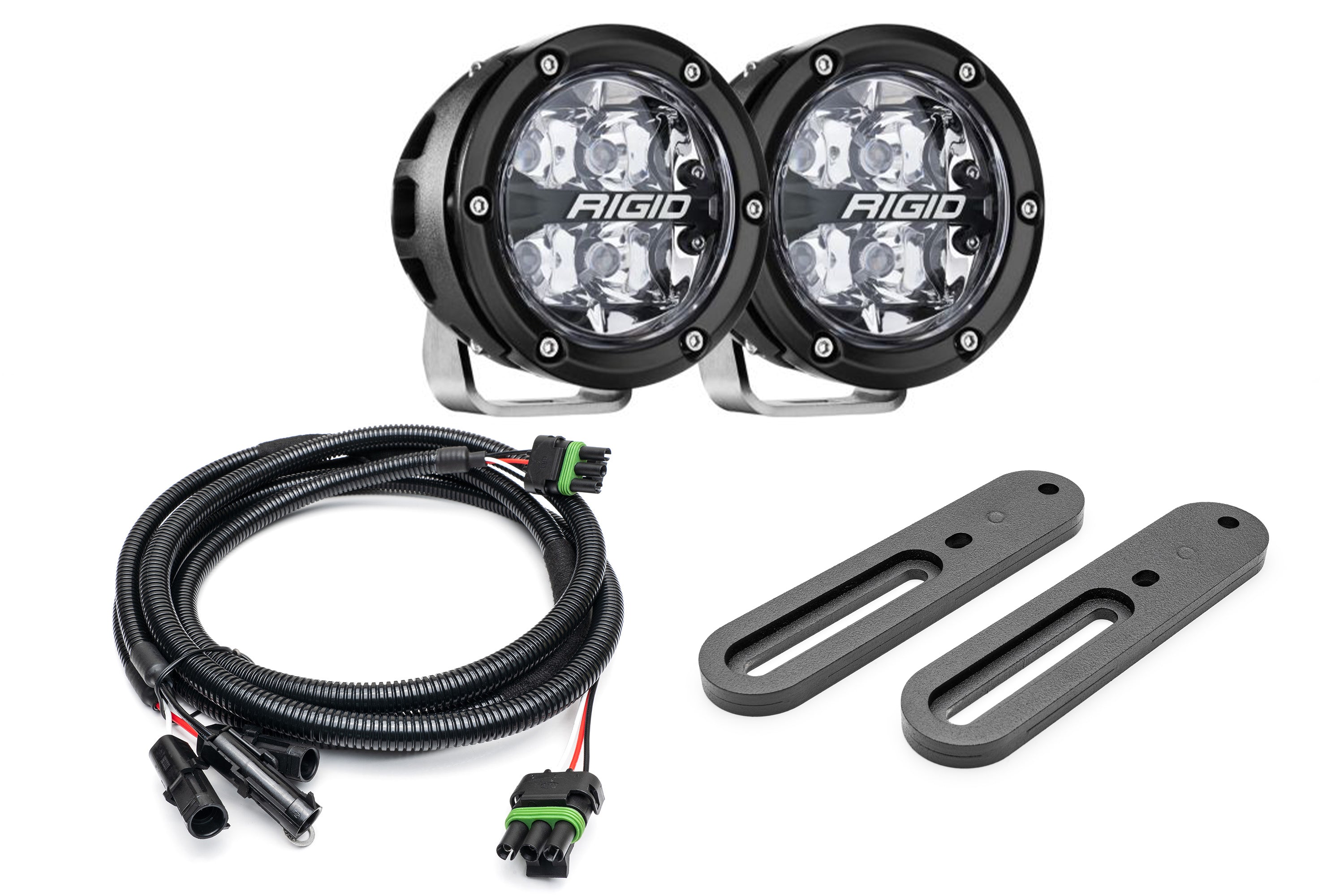 SPV Parts 2021-2025 Ford BRONCO Modular A-Pillar Light Kit (Includes Choice of Rigid Industries lights & SPV A-Pillar Mounts/Custom Harness)