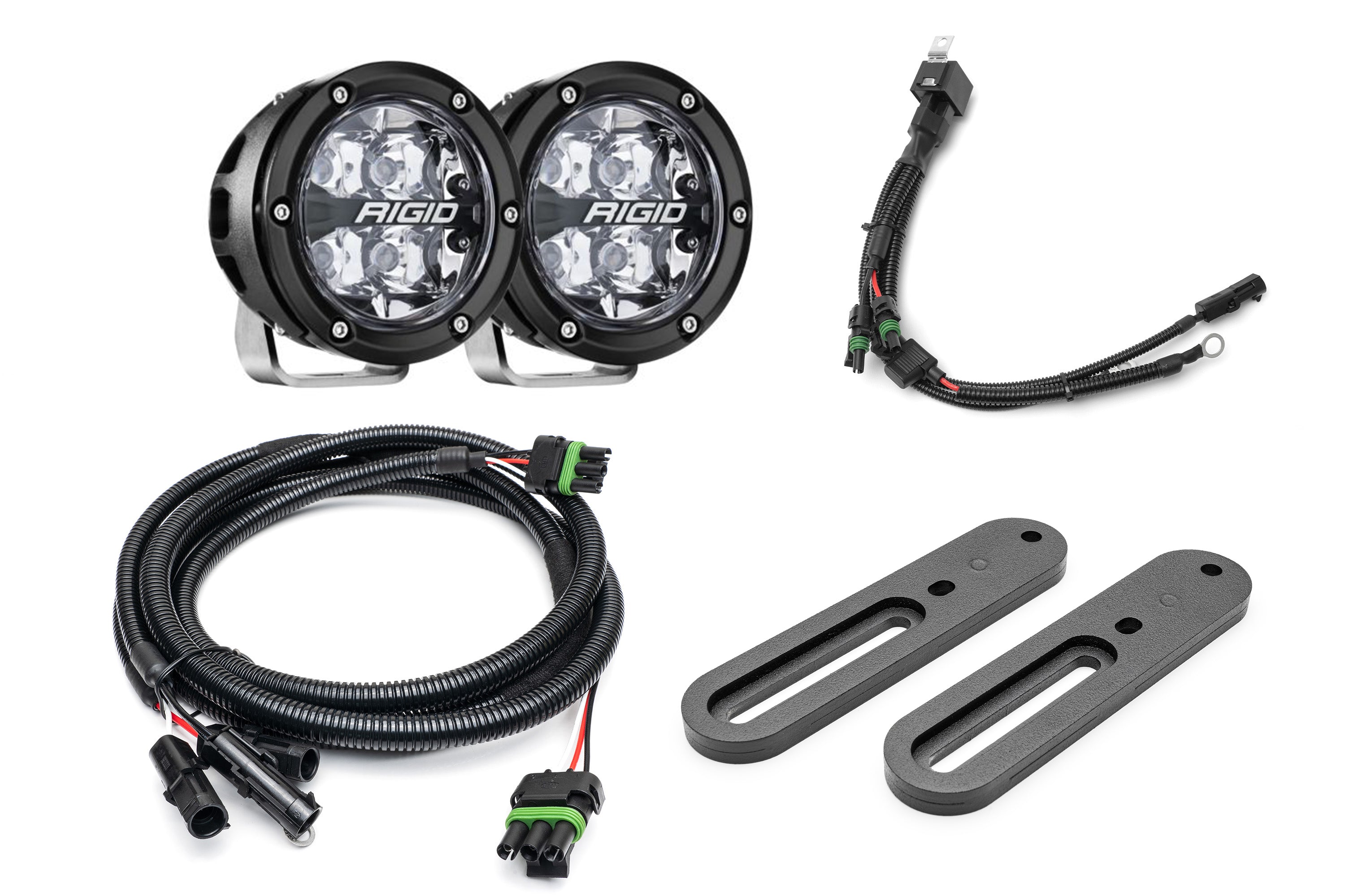 SPV Parts 2021-2025 Ford BRONCO Modular A-Pillar Light Kit (Includes Choice of Rigid Industries lights & SPV A-Pillar Mounts/Custom Harness)