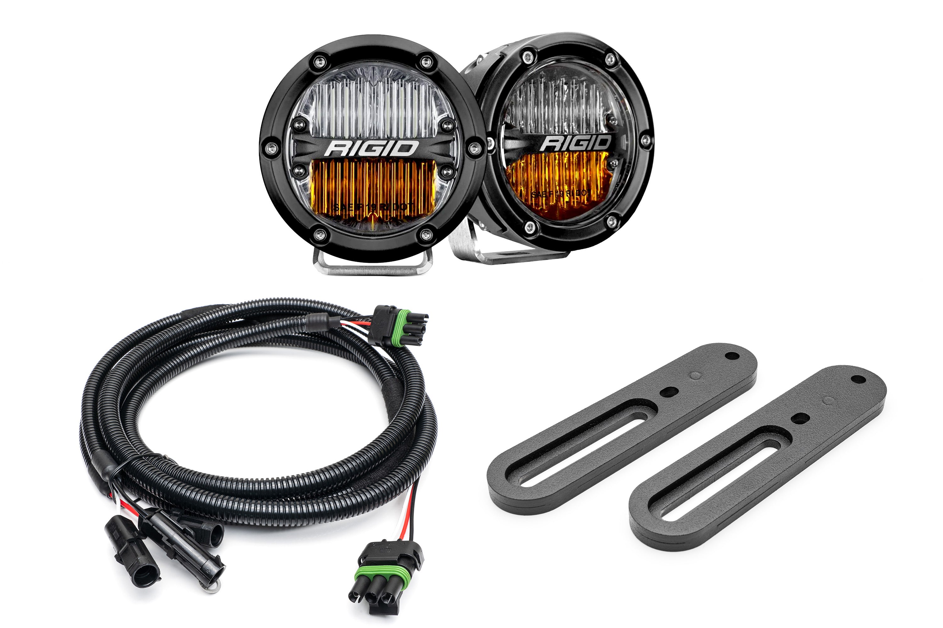 SPV Parts 2021-2025 Ford BRONCO Modular A-Pillar Light Kit (Includes Choice of Rigid Industries lights & SPV A-Pillar Mounts/Custom Harness)