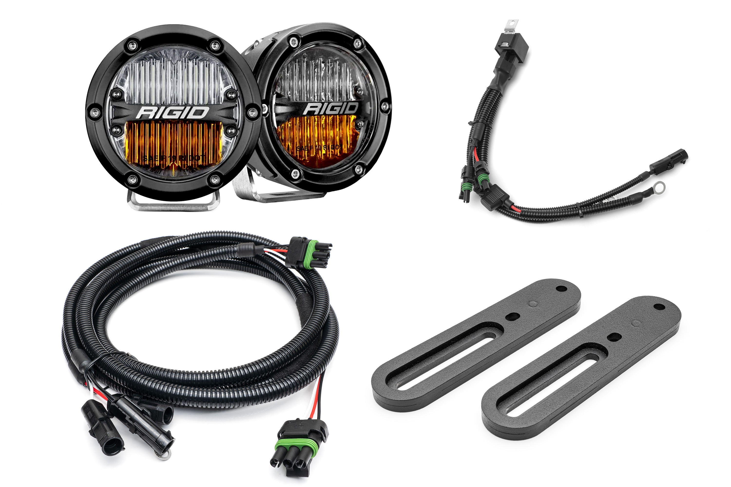 SPV Parts 2021-2025 Ford BRONCO Modular A-Pillar Light Kit (Includes Choice of Rigid Industries lights & SPV A-Pillar Mounts/Custom Harness)