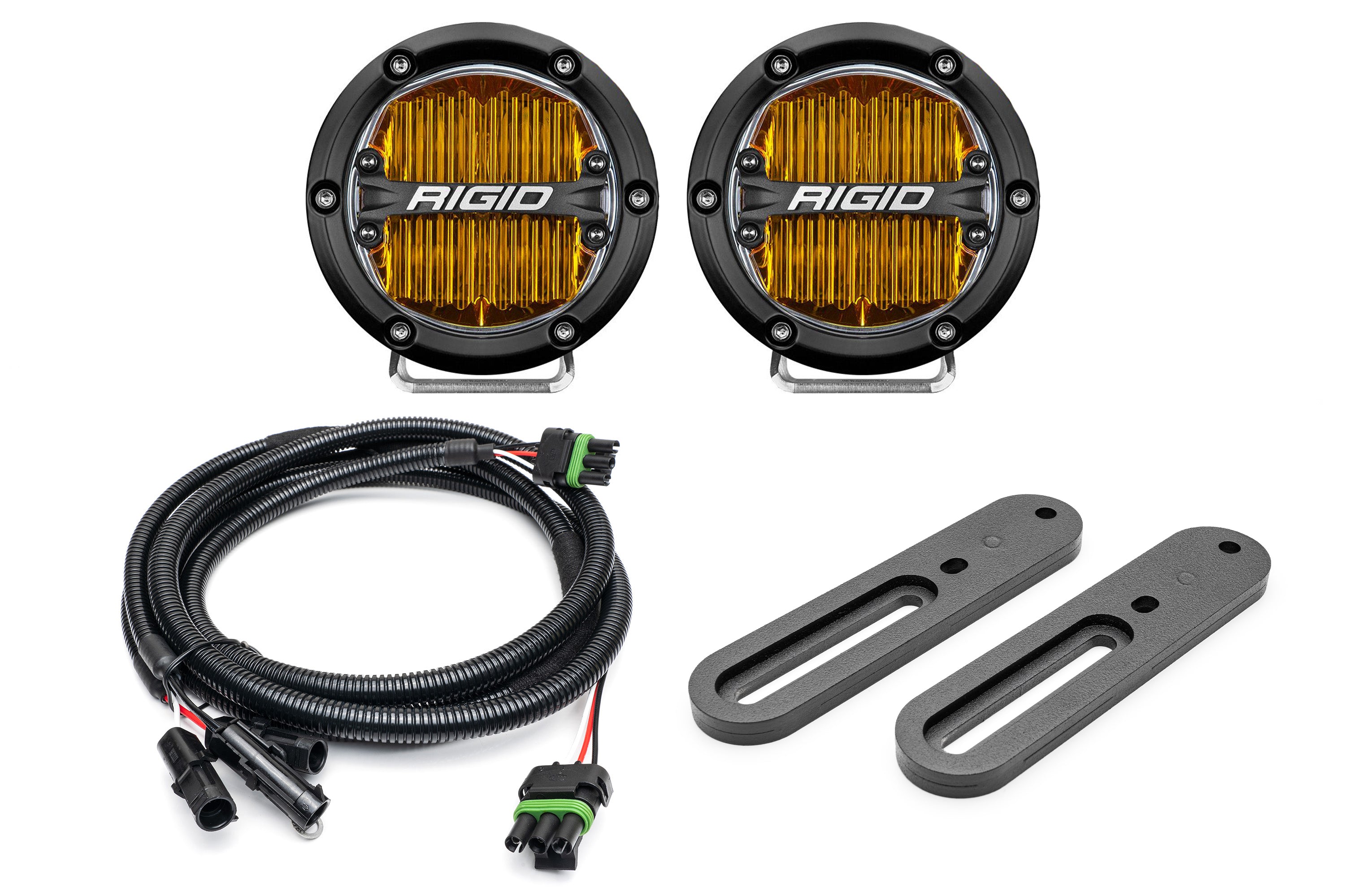 SPV Parts 2021-2025 Ford BRONCO Modular A-Pillar Light Kit (Includes Choice of Rigid Industries lights & SPV A-Pillar Mounts/Custom Harness)