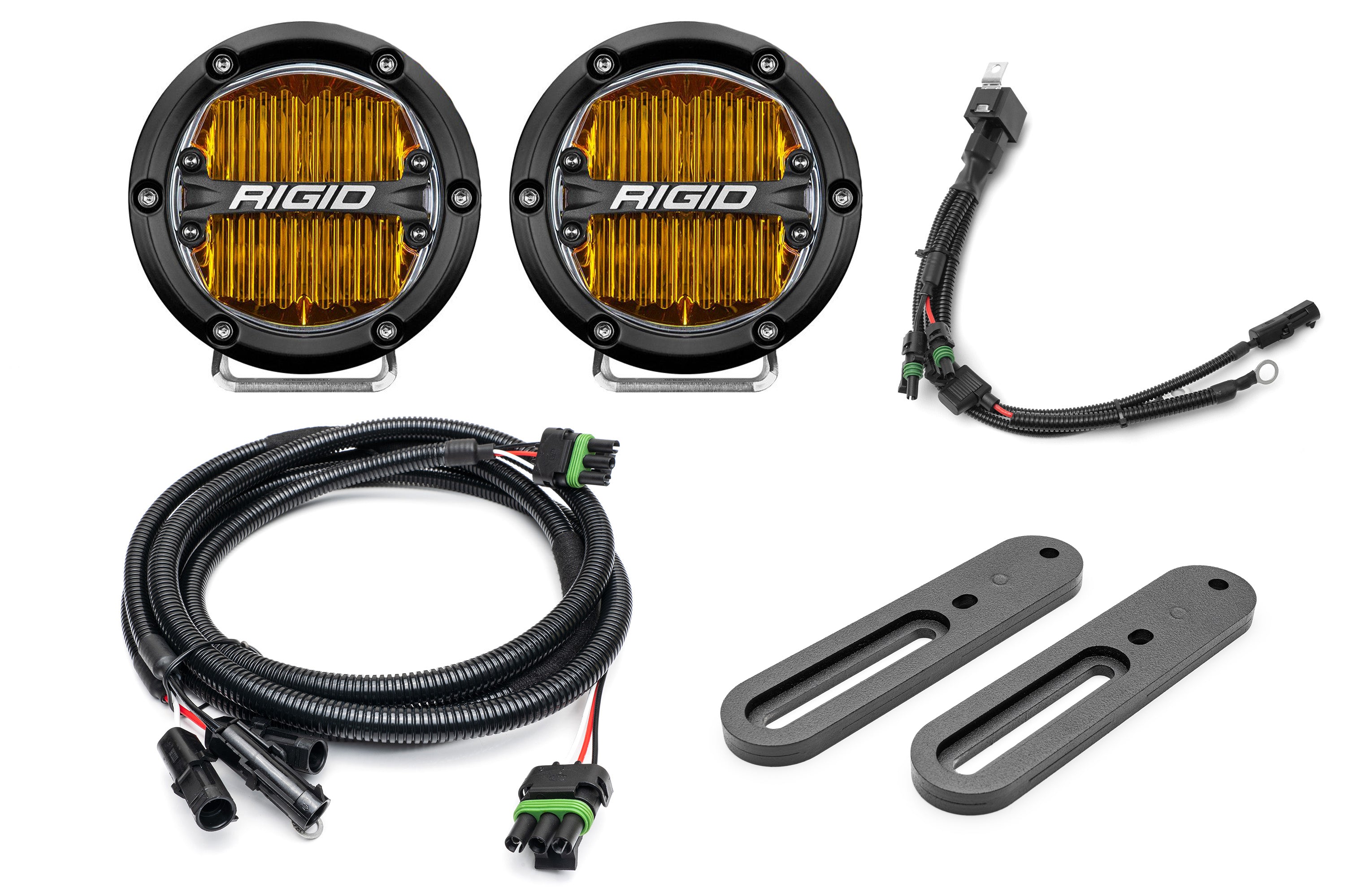 SPV Parts 2021-2025 Ford BRONCO Modular A-Pillar Light Kit (Includes Choice of Rigid Industries lights & SPV A-Pillar Mounts/Custom Harness)