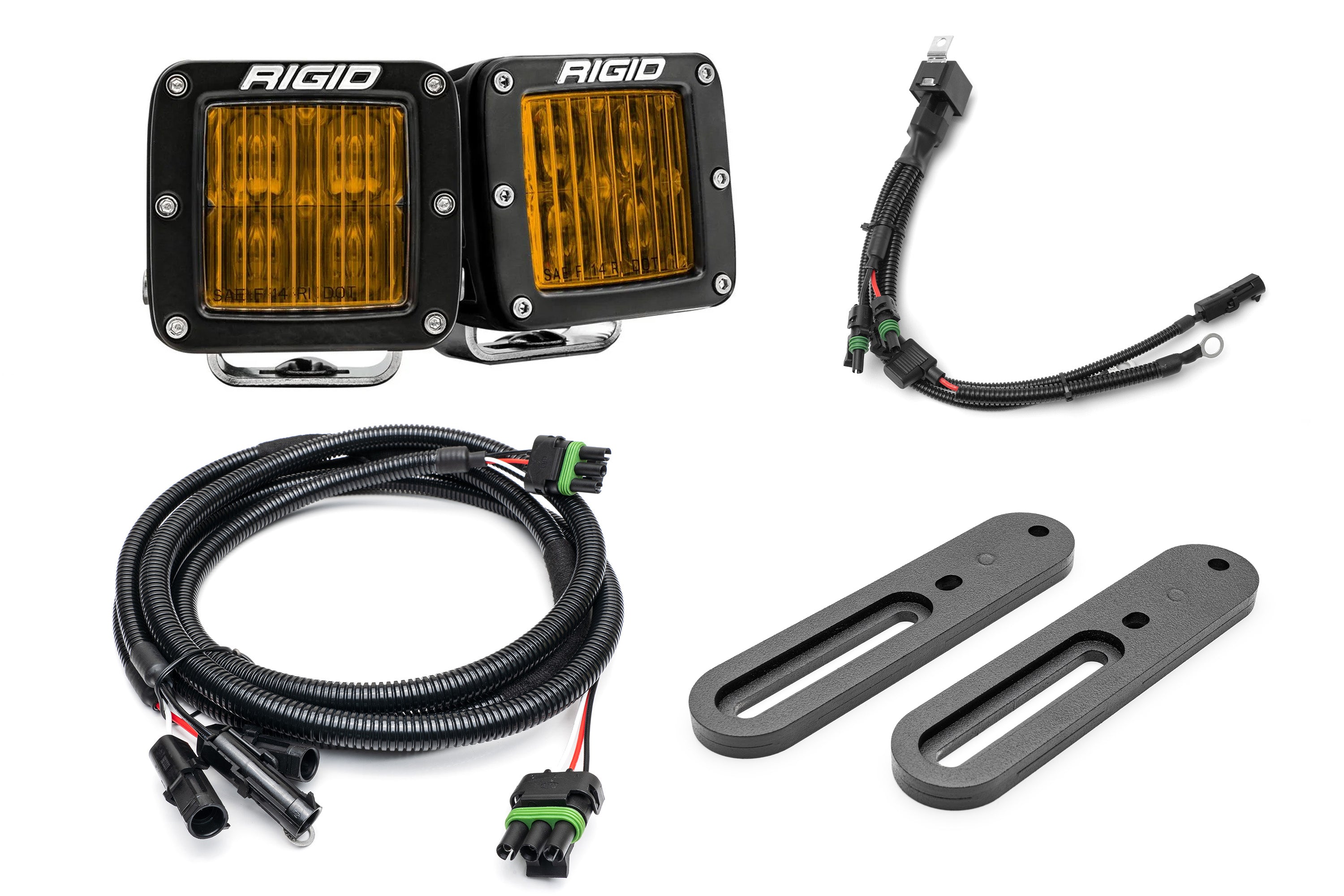 SPV Parts 2021-2025 Ford BRONCO Modular A-Pillar Light Kit (Includes Choice of Rigid Industries lights & SPV A-Pillar Mounts/Custom Harness)