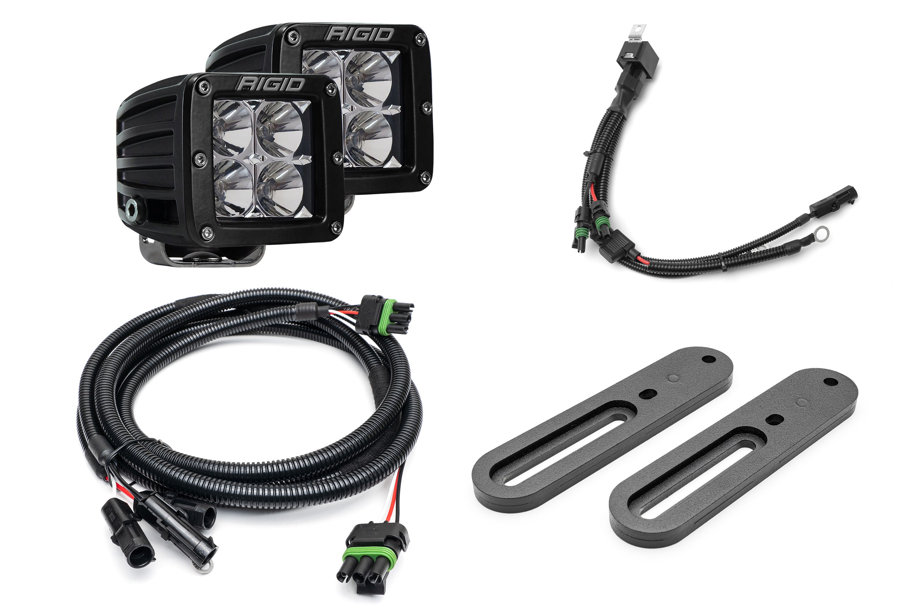 SPV Parts 2021-2025 Ford BRONCO Modular A-Pillar Light Kit (Includes Choice of Rigid Industries lights & SPV A-Pillar Mounts/Custom Harness)