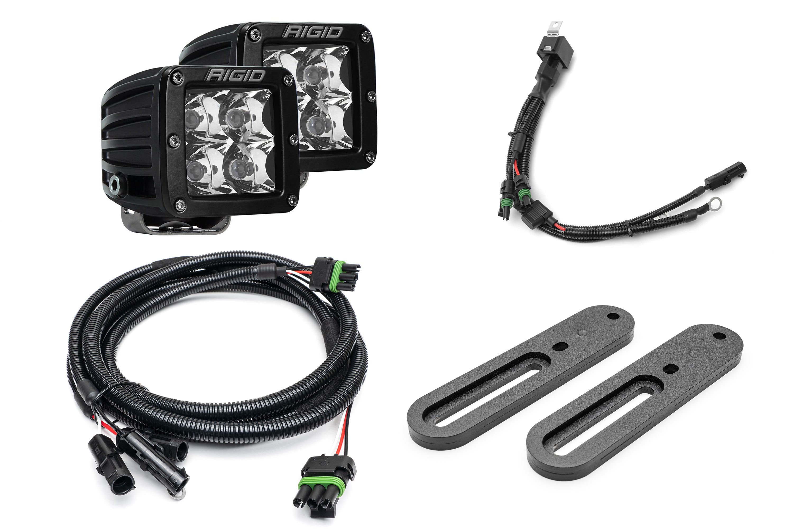 SPV Parts 2021-2025 Ford BRONCO Modular A-Pillar Light Kit (Includes Choice of Rigid Industries lights & SPV A-Pillar Mounts/Custom Harness)