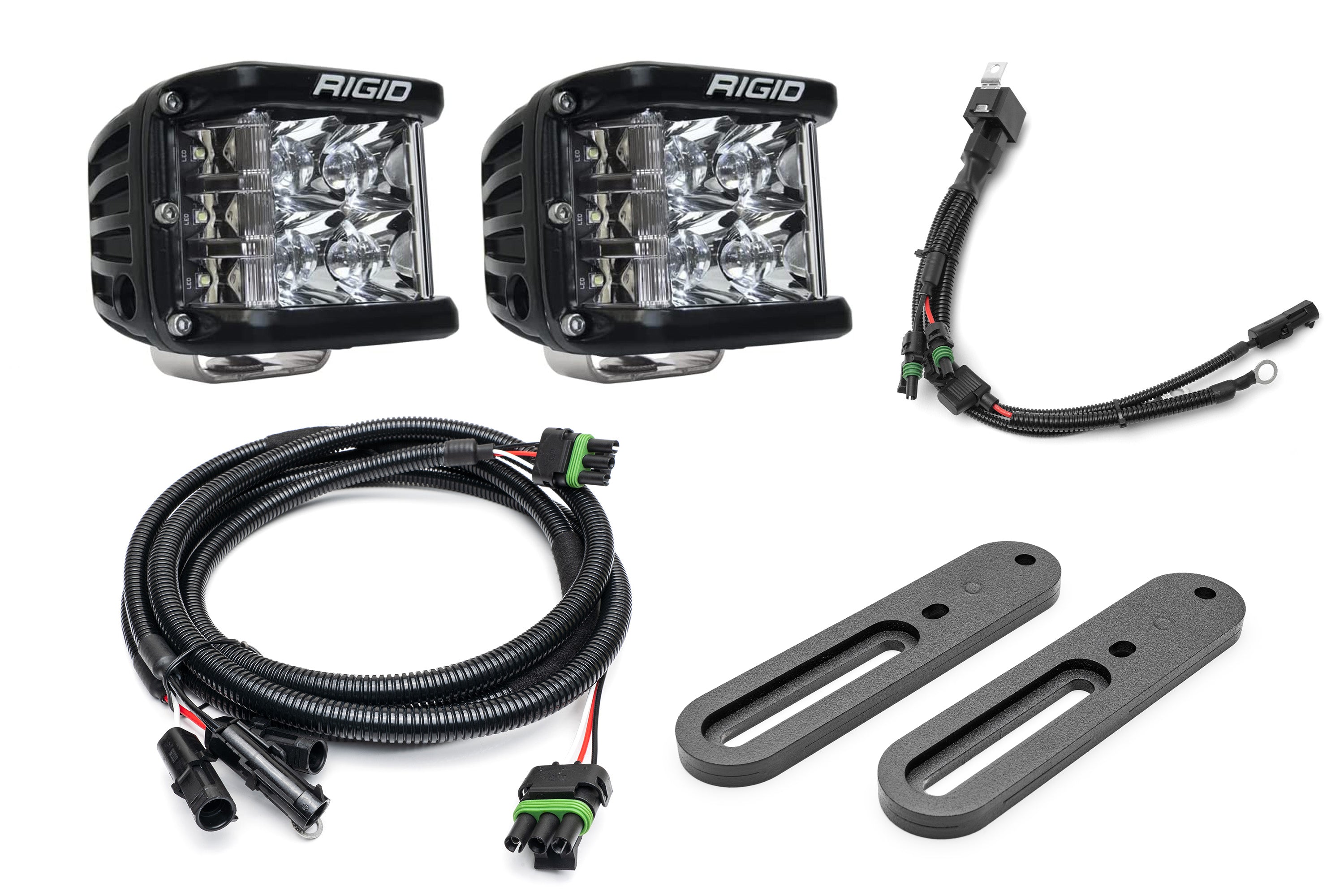 SPV Parts 2021-2025 Ford BRONCO Modular A-Pillar Light Kit (Includes Choice of Rigid Industries lights & SPV A-Pillar Mounts/Custom Harness)