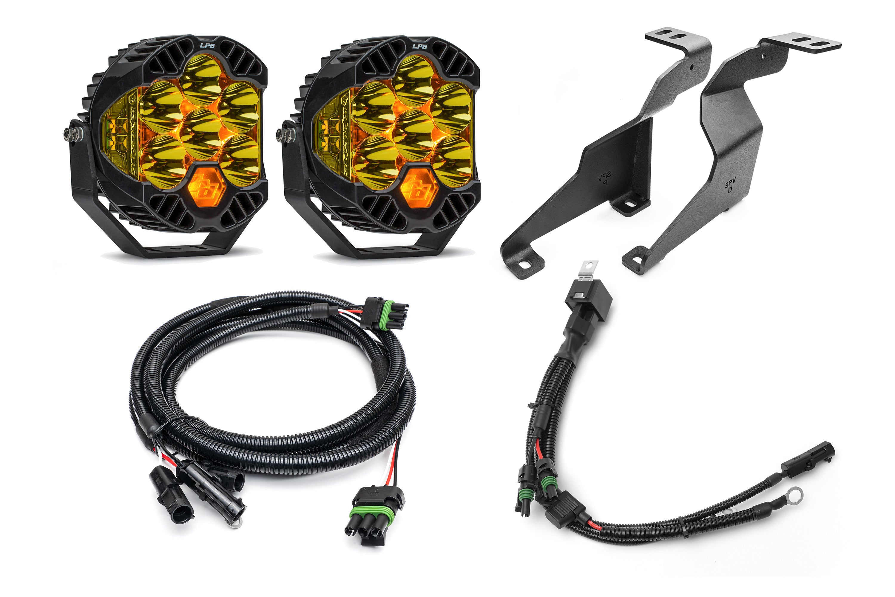 SPV Parts LP6 Baja Designs -  A - Pillar (Ditch) Light Kit for Ford 2021+ Raptor/Tremor, F-150