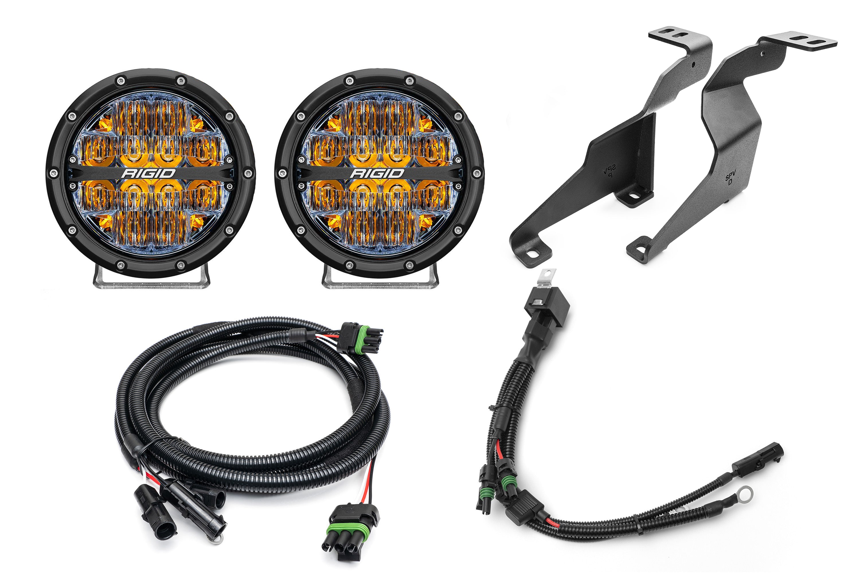 SPV Parts Rigid 360 Series 6 inch - A - Pillar (Ditch) Light Kit for Ford 2021+ Raptor/Tremor, F-150 ALL Models