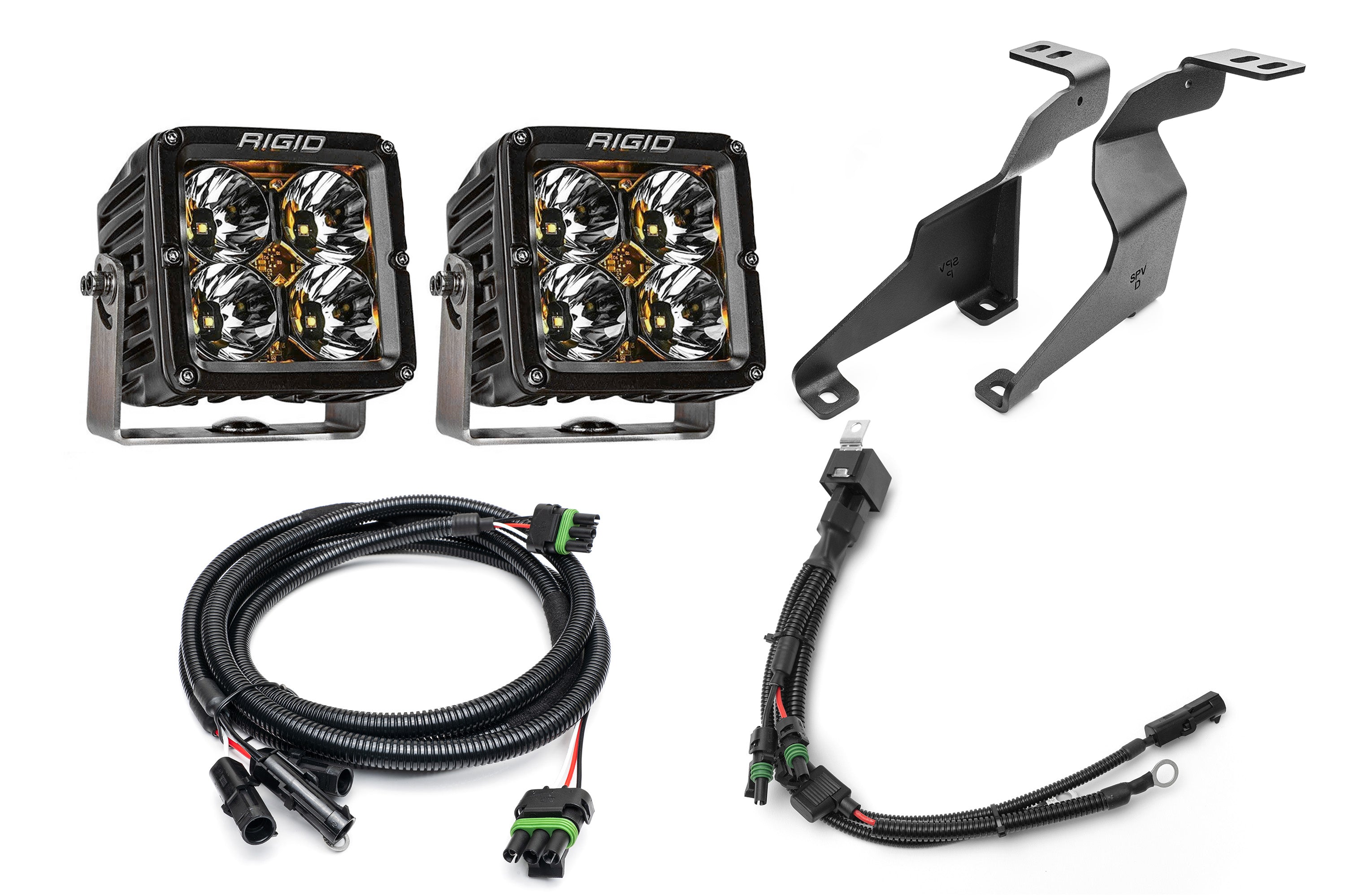 SPV Parts Rigid XL Series Radiance & Pro - SPV Parts A - Pillar (Ditch) Light Kit for Ford 2021+ Raptor/Tremor, F-150