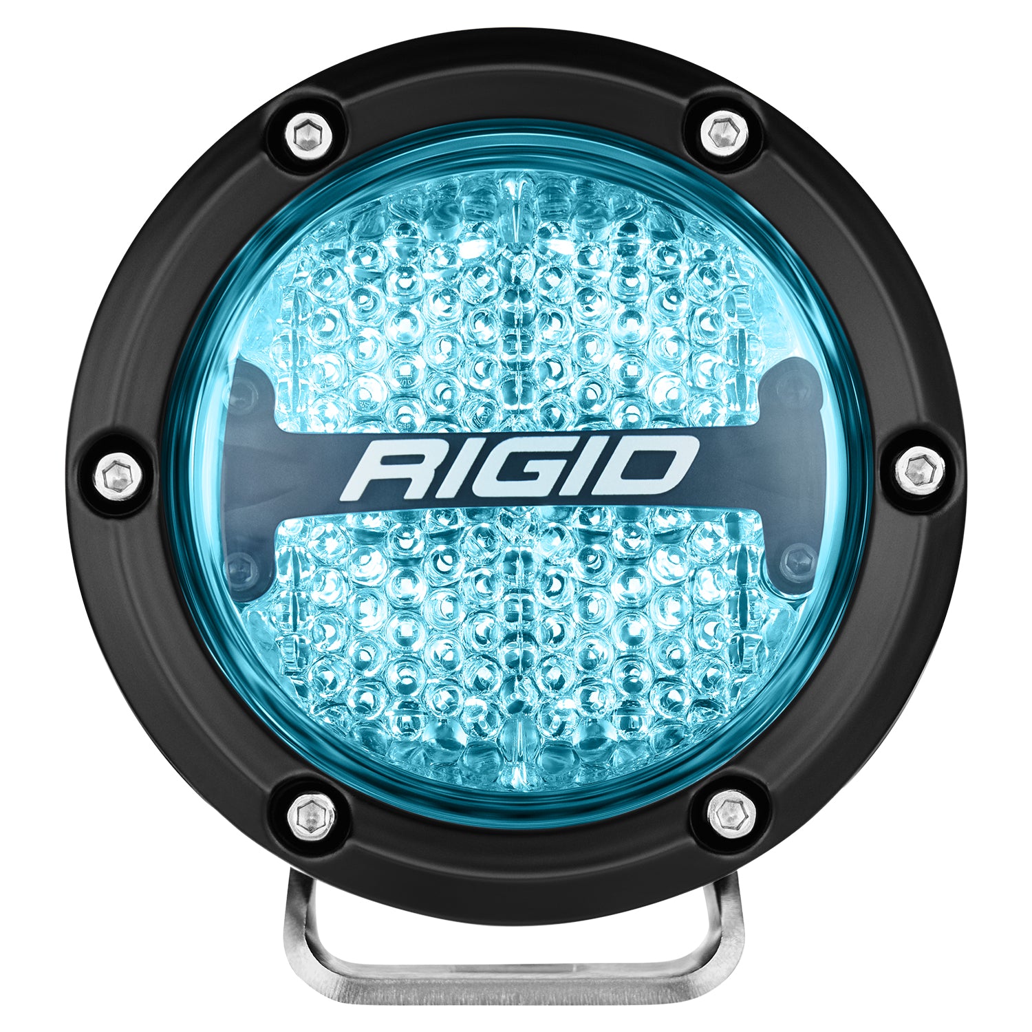 Rigid Industries 360-Series RGBW 4 Inch Spot Optic with RGBW Backlight Pods - 36400 36401 36402