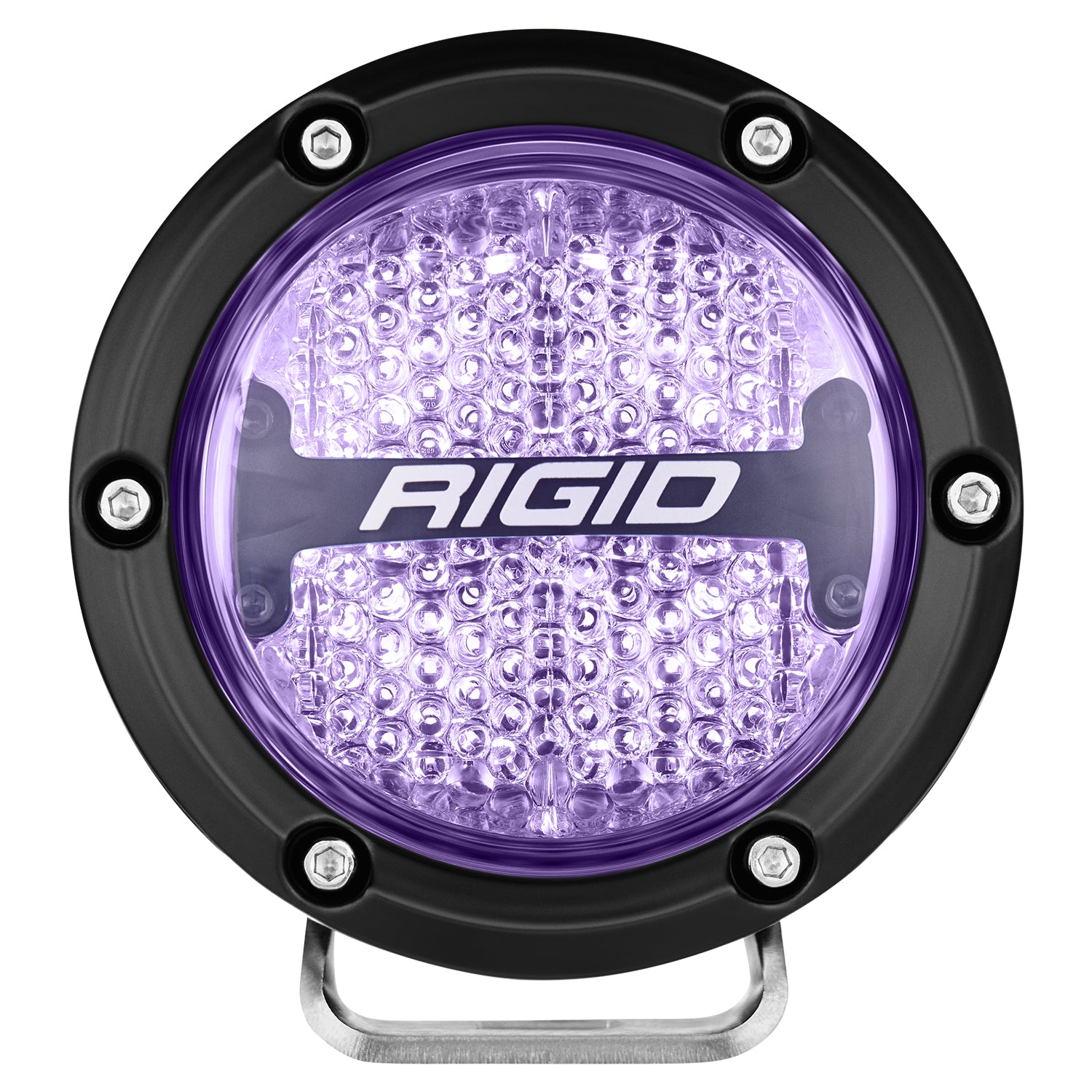 Rigid Industries 360-Series RGBW 4 Inch Spot Optic with RGBW Backlight Pods - 36400 36401 36402