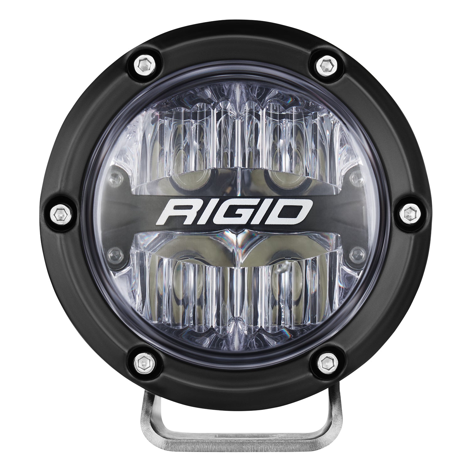 Rigid Industries 360-Series RGBW 4 Inch Spot Optic with RGBW Backlight Pods - 36400 36401 36402