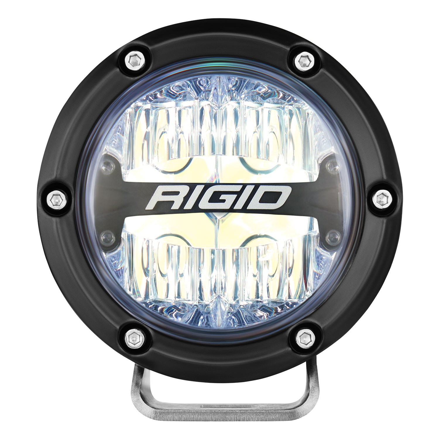 Rigid Industries 360-Series RGBW 4 Inch Spot Optic with RGBW Backlight Pods - 36400 36401 36402