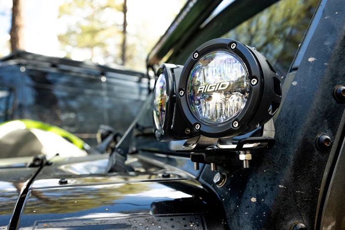 Rigid Industries 360-Series RGBW 4 Inch Spot Optic with RGBW Backlight Pods - 36400 36401 36402