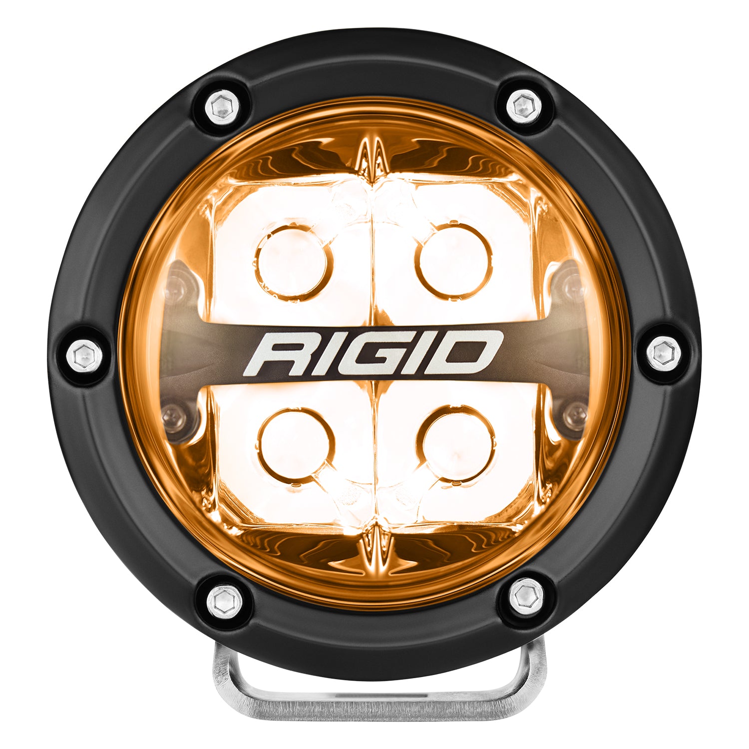 Rigid Industries 360-Series RGBW 4 Inch Spot Optic with RGBW Backlight Pods - 36400 36401 36402