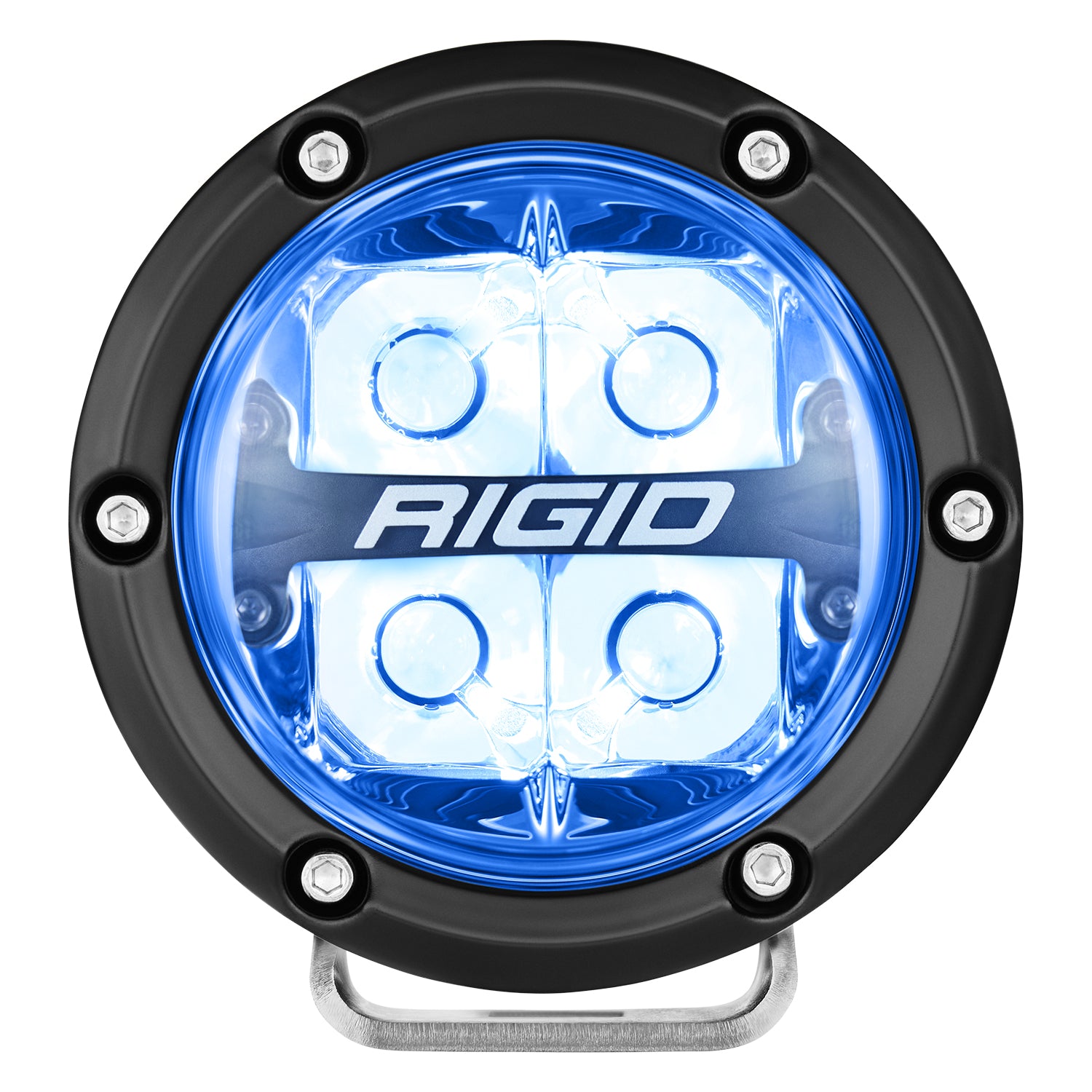 Rigid Industries 360-Series RGBW 4 Inch Spot Optic with RGBW Backlight Pods - 36400 36401 36402