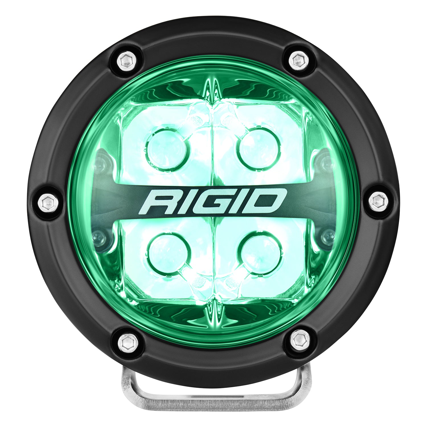 Rigid Industries 360-Series RGBW 4 Inch Spot Optic with RGBW Backlight Pods - 36400 36401 36402