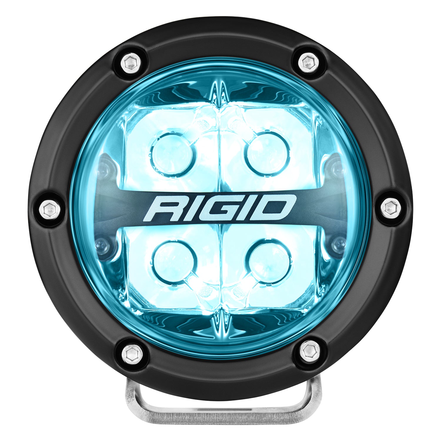 Rigid Industries 360-Series RGBW 4 Inch Spot Optic with RGBW Backlight Pods - 36400 36401 36402