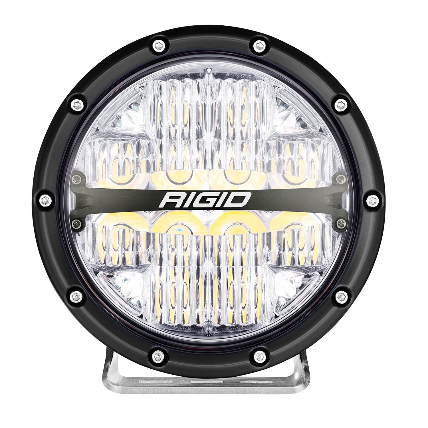 Rigid Industries 360-Series RGBW 6 Inch Drive Optic with RGBW Backlight Pods - 36411 36412