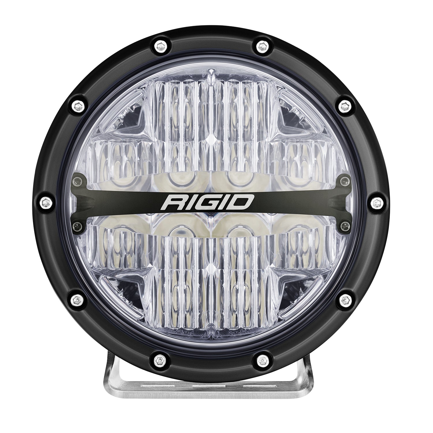 Rigid Industries 360-Series RGBW 6 Inch Drive Optic with RGBW Backlight Pods - 36411 36412