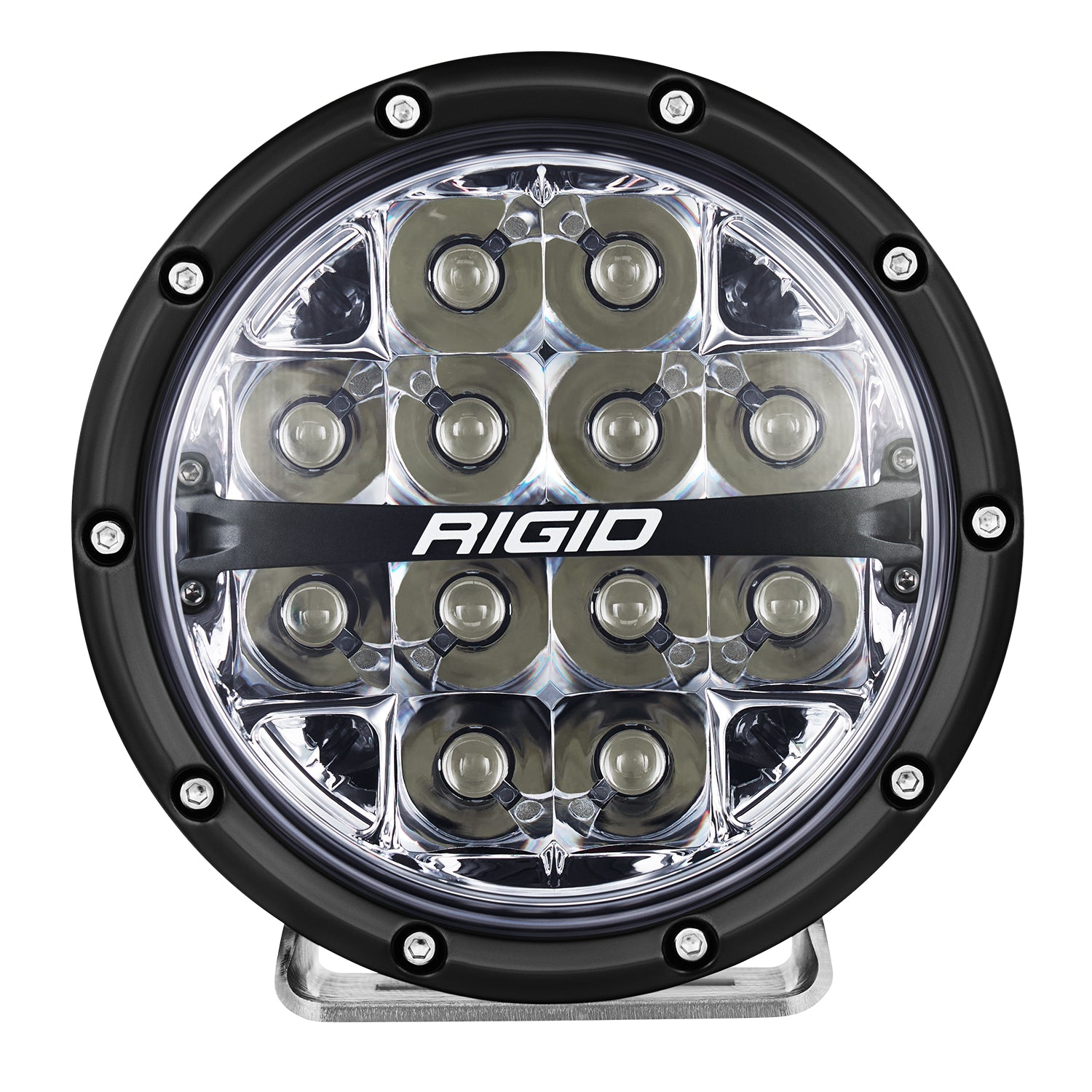 Rigid Industries 360-Series RGBW 6 Inch Drive Optic with RGBW Backlight Pods - 36411 36412