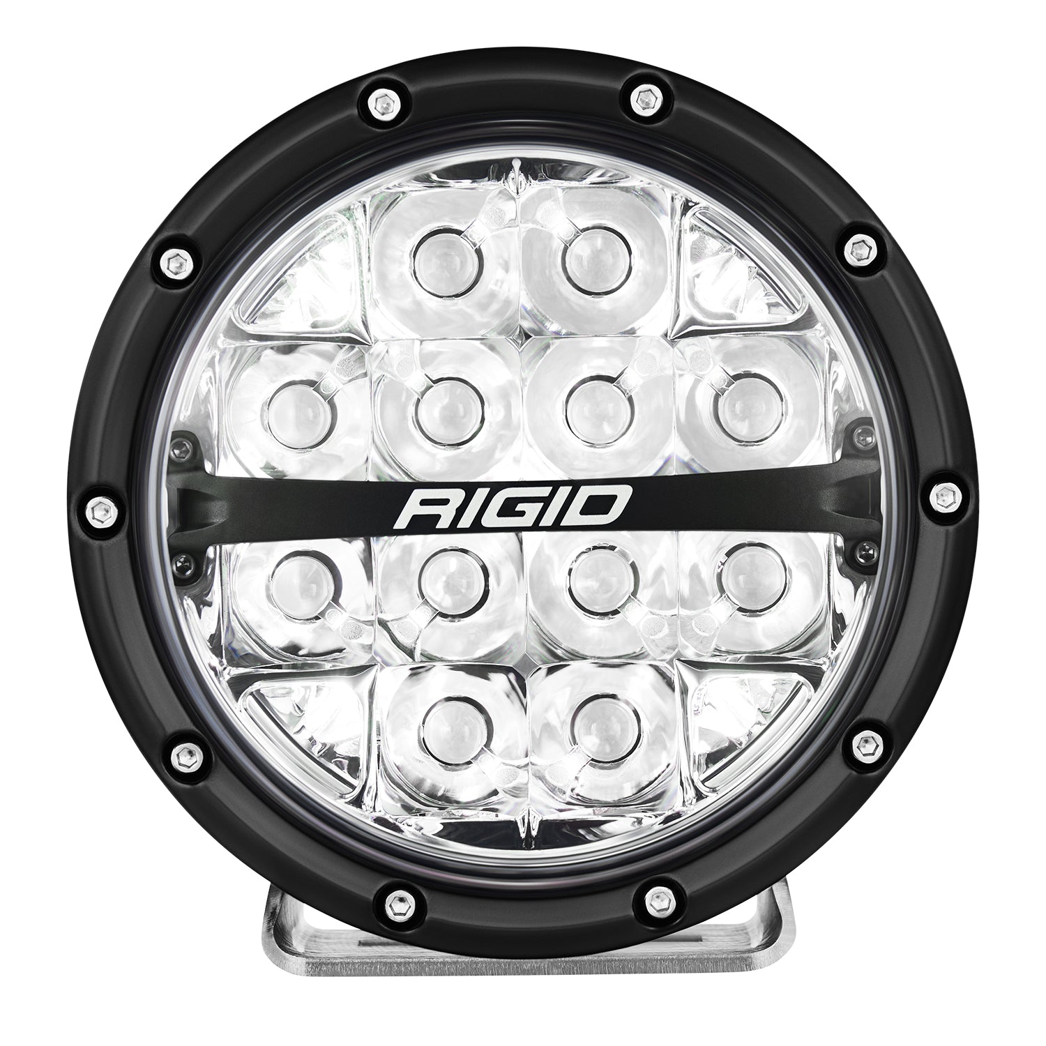 Rigid Industries 360-Series RGBW 6 Inch Drive Optic with RGBW Backlight Pods - 36411 36412