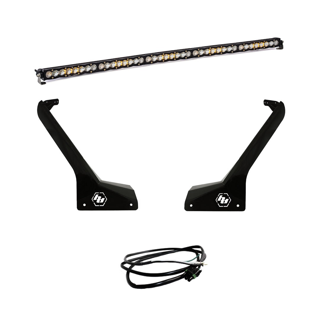 Jeep JLJT S8 or OnX6+ 50 Inch Roof Mount Light Kit - 2020-24 Gladiator; 2018-24 Wrangler JL; Exc. Rubicon 392