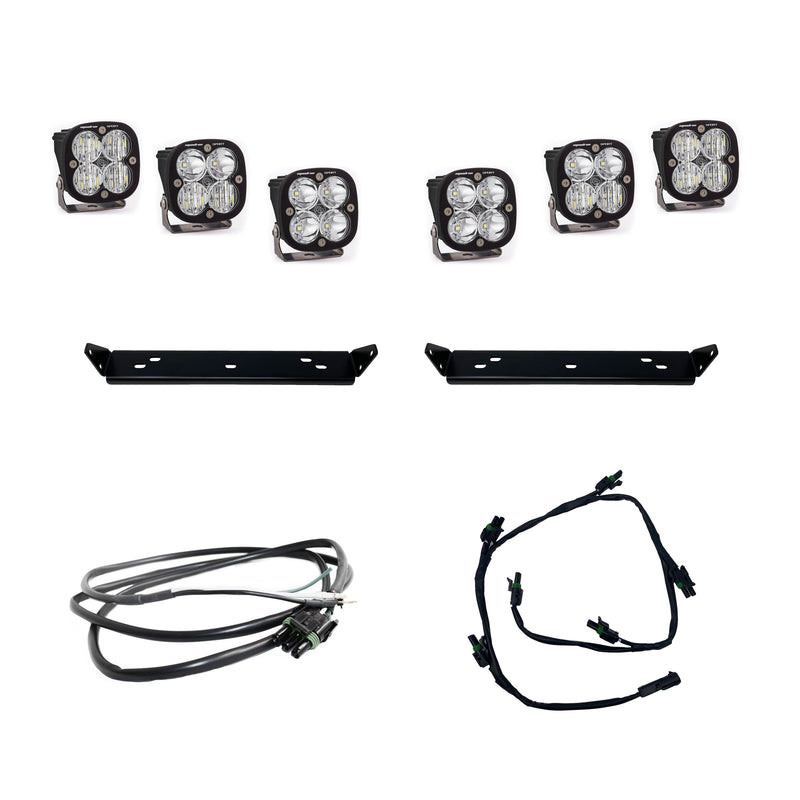 SPV Customizable - Baja Designs Squadron Sport & Pro Behind Grille Light Kit fit 21-On Ford Raptor