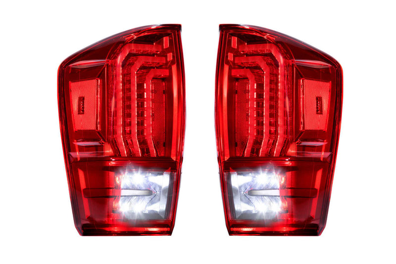 Morimoto Toyota Tacoma (16-23): XB LED (Tails) Tail Lights- Clear LF702 & Red LF703