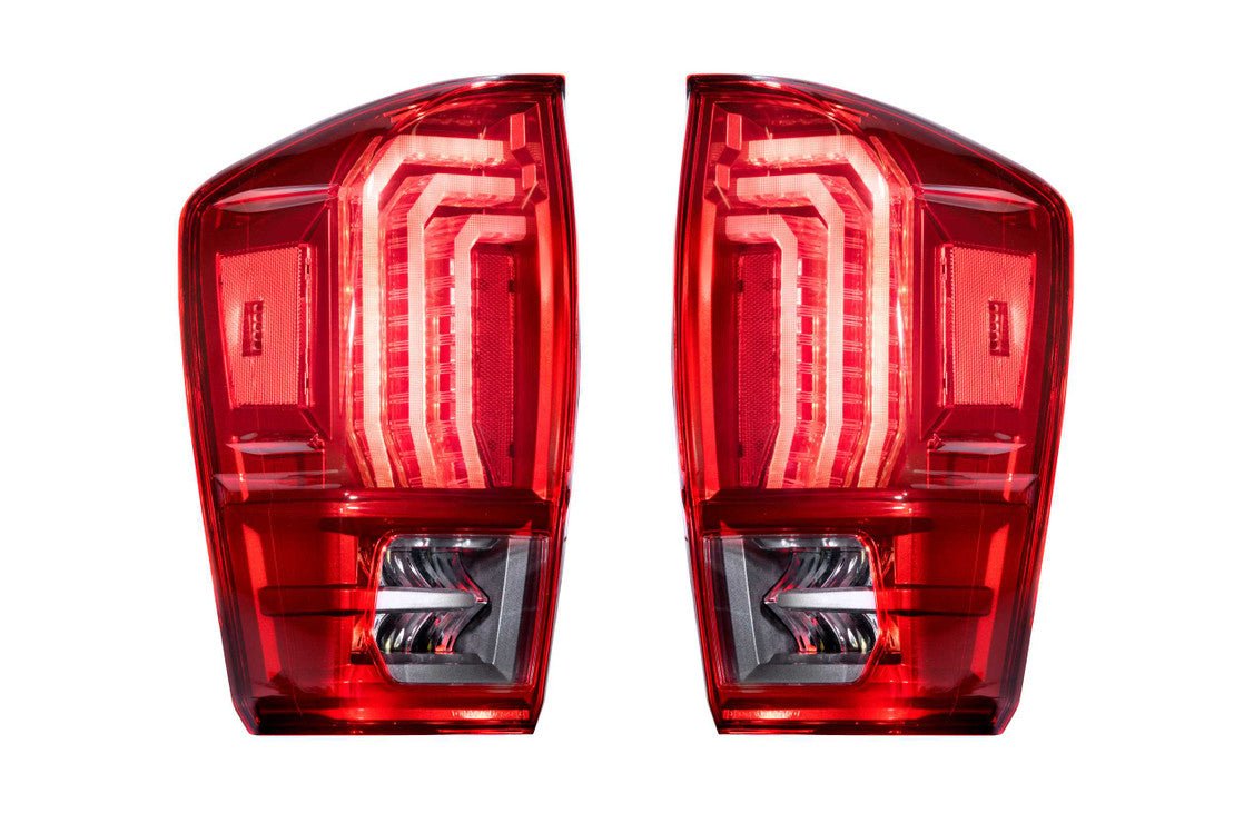 Morimoto Toyota Tacoma (16-23): XB LED (Tails) Tail Lights- Clear LF702 & Red LF703