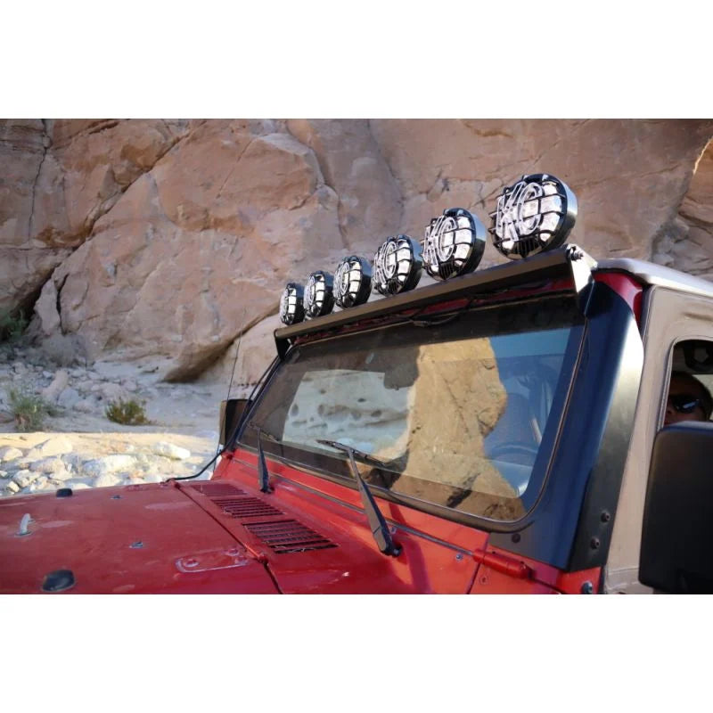 50" KC Xross Bar - Overhead - SlimLite LED - 6-Light System - 300W Spot Beam - for 97-06 Jeep TJ