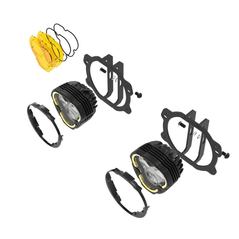 FLEX ERA® 3 Dual Mode SAE Fog LED Light Pods - 2-Light Master Kit - Jeep JKJLJT Plastic Bumpers