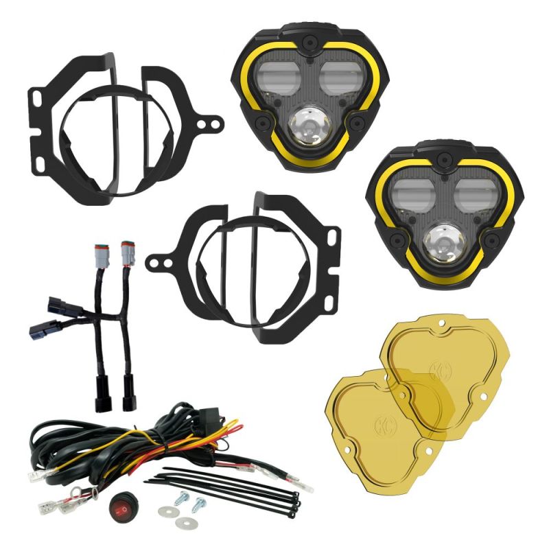 FLEX ERA® 3 Dual Mode SAE Fog LED Light Pods - 2-Light Master Kit - Jeep JLJT Sport Bumpers