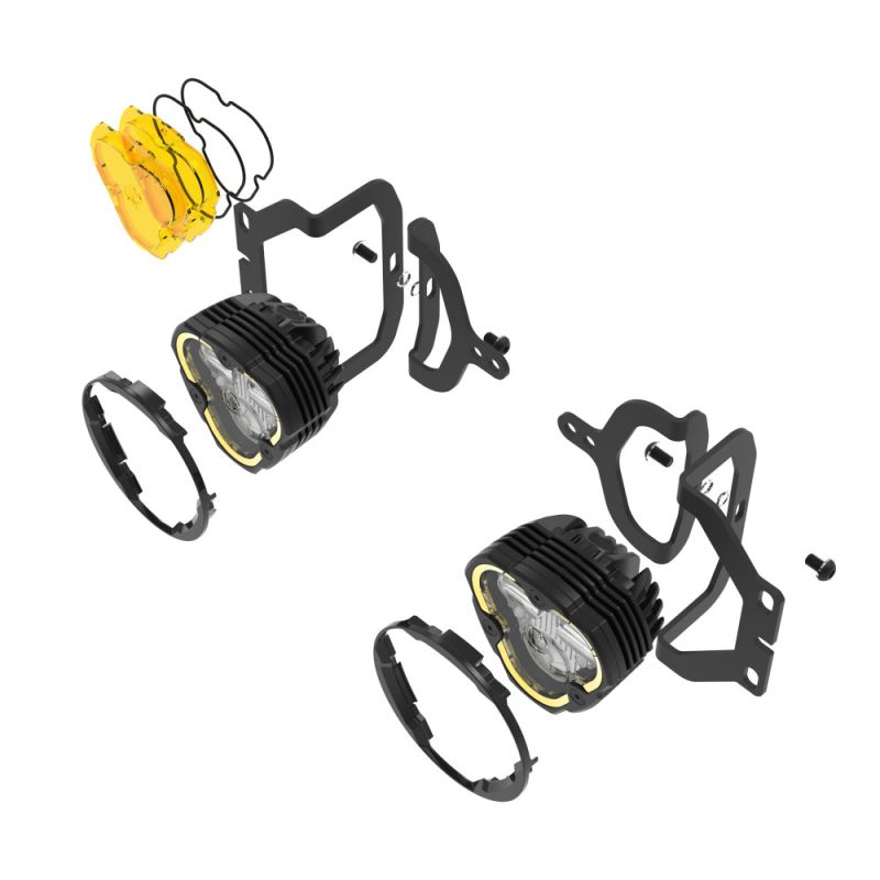 FLEX ERA® 3 Dual Mode SAE Fog LED Light Pods - 2-Light Master Kit - Jeep JLJT Sport Bumpers