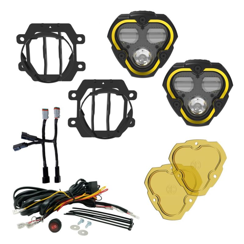 FLEX ERA® 3 Dual Mode SAE Fog LED Light Pods - 2-Light Master Kit - Subaru CrosstrekForester