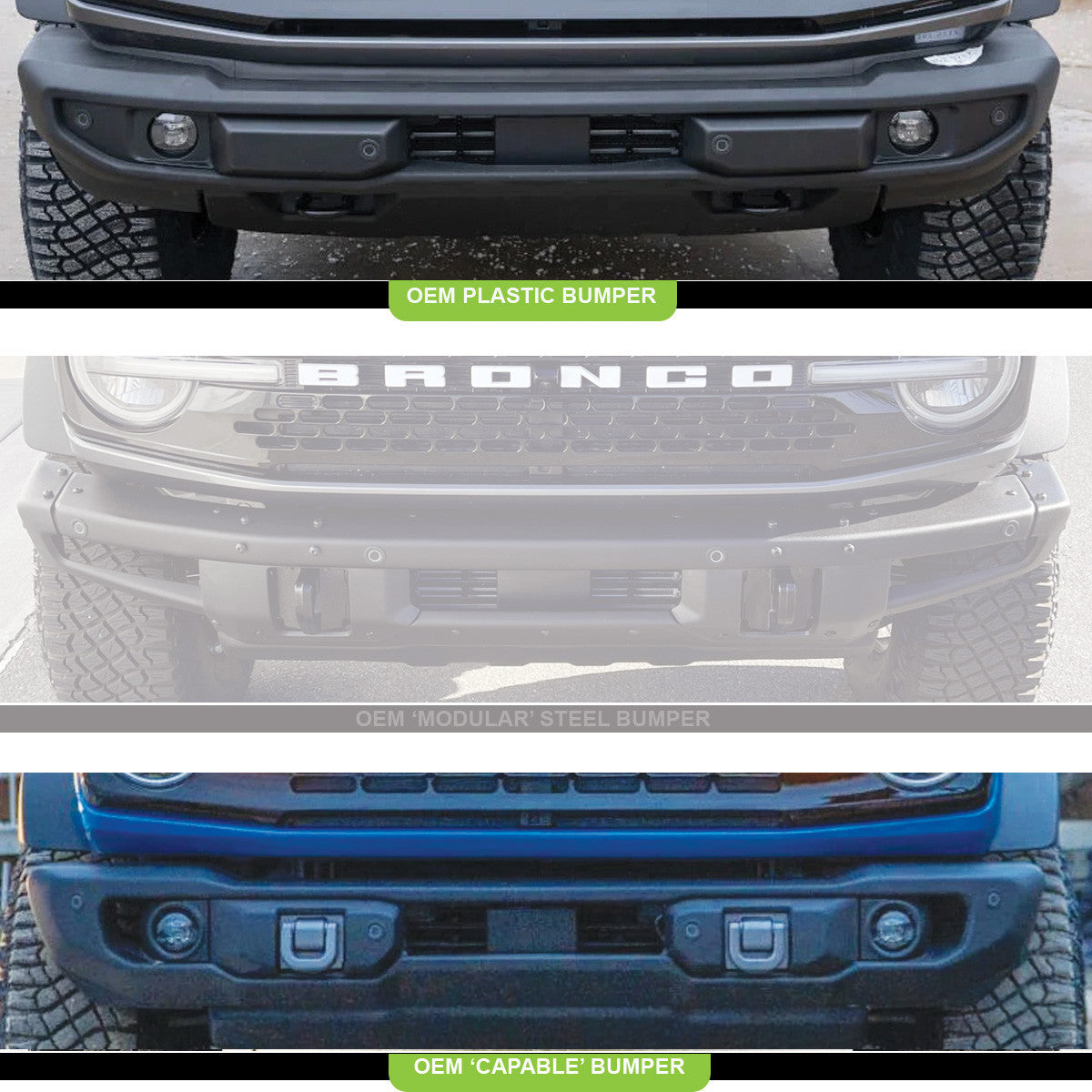 Baja Designs Ford, Ranger (19-On) / Bronco Plastic Bumper (21-On), Fog Pocket Kits