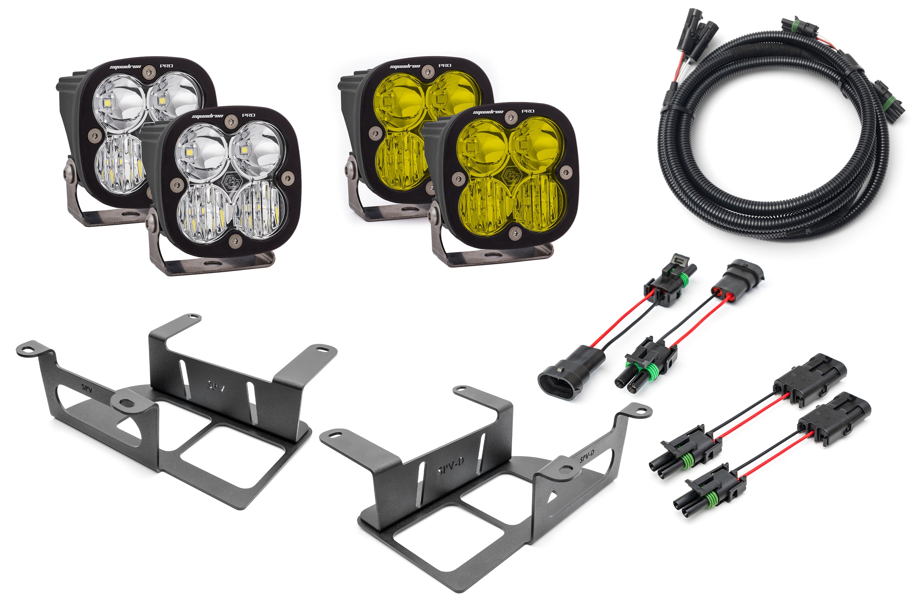 SPV Parts 2022 UP Ford Bronco Dual Baja Designs Sport & PRO Capable Bumper  Fog Light Kit