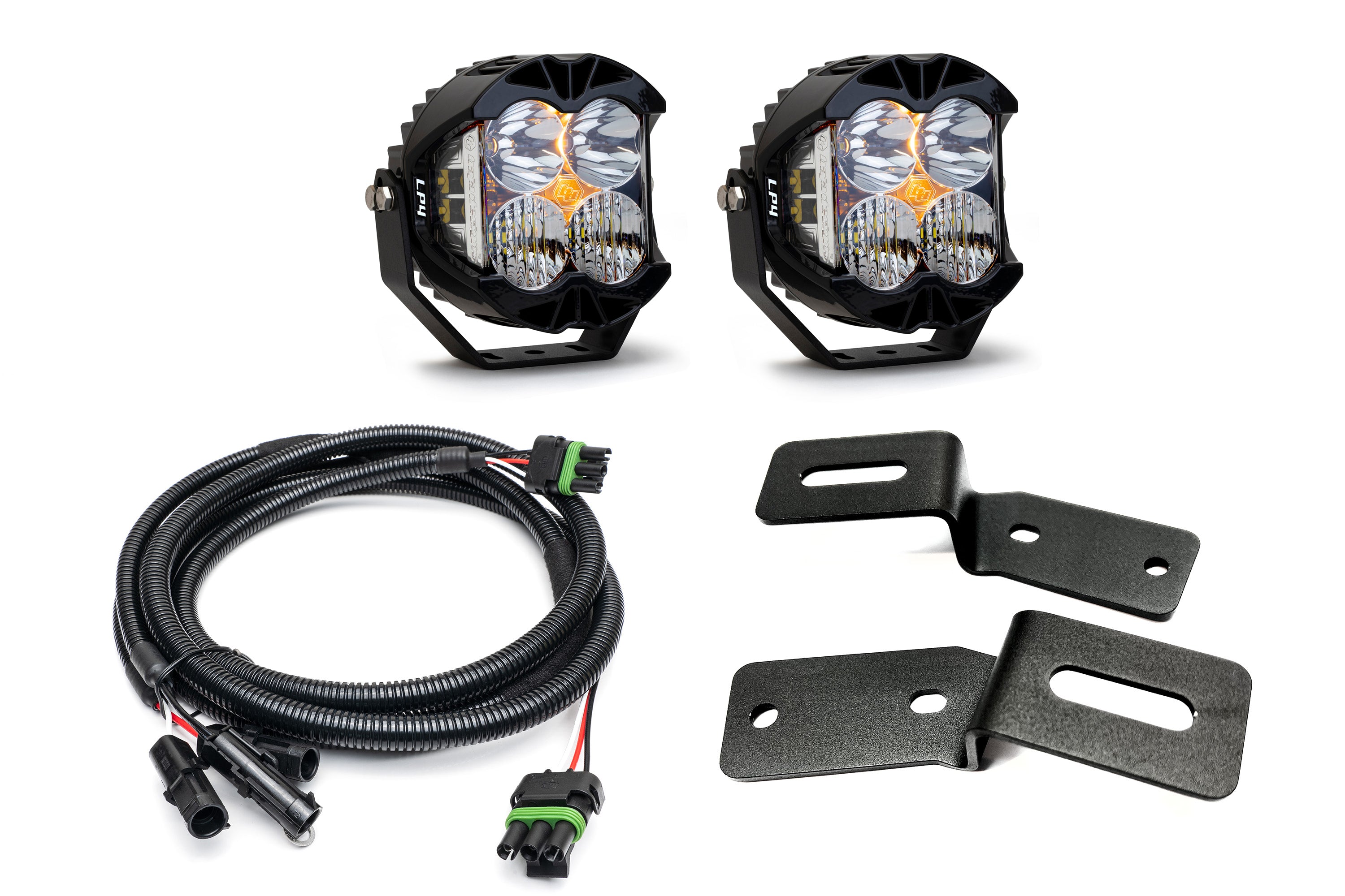 SPV Parts 2021-2023 Ford BRONCO A-Pillar Light Kit with Baja Designs LP4's