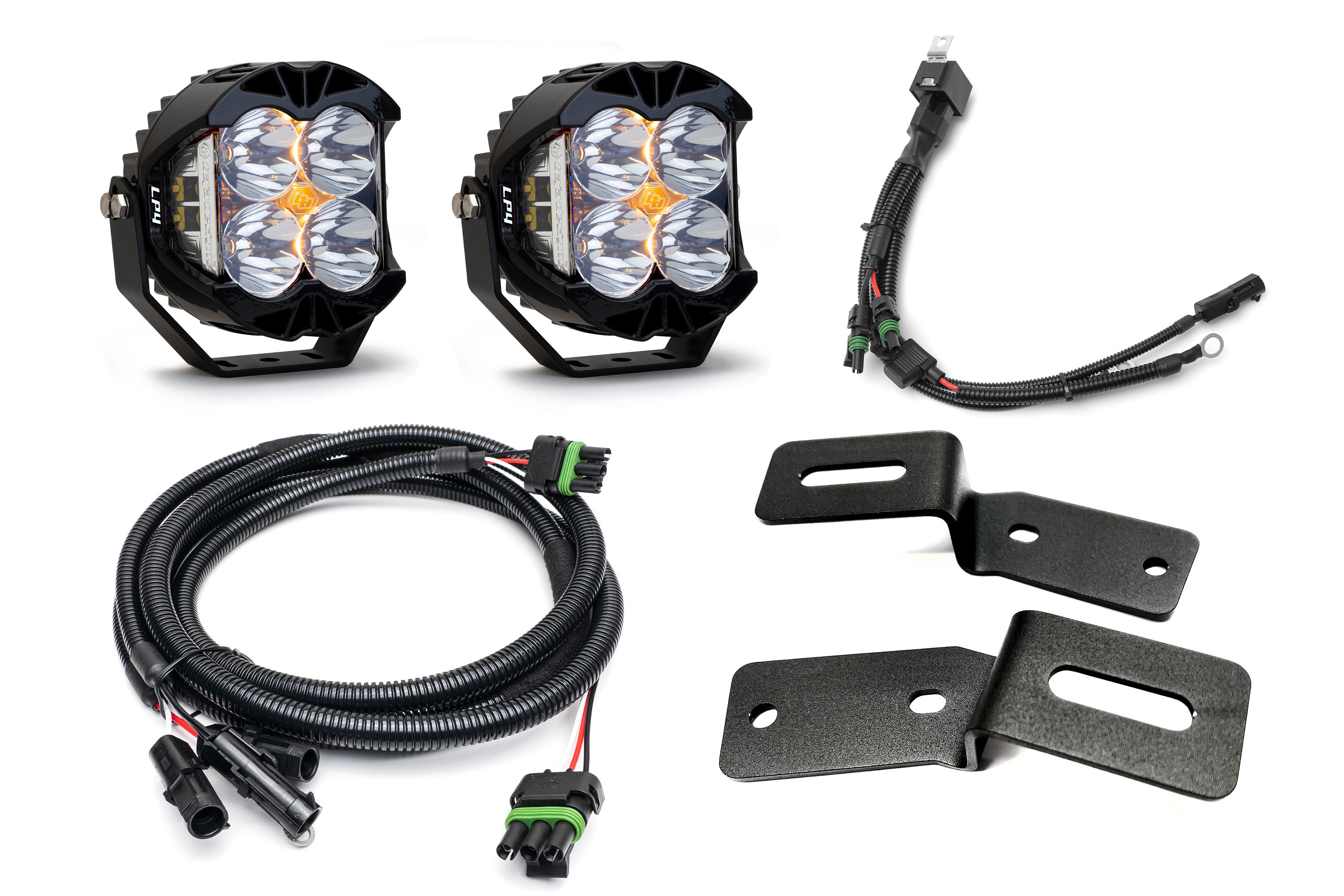 SPV Parts 2021-2023 Ford BRONCO A-Pillar Light Kit with Baja Designs LP4's