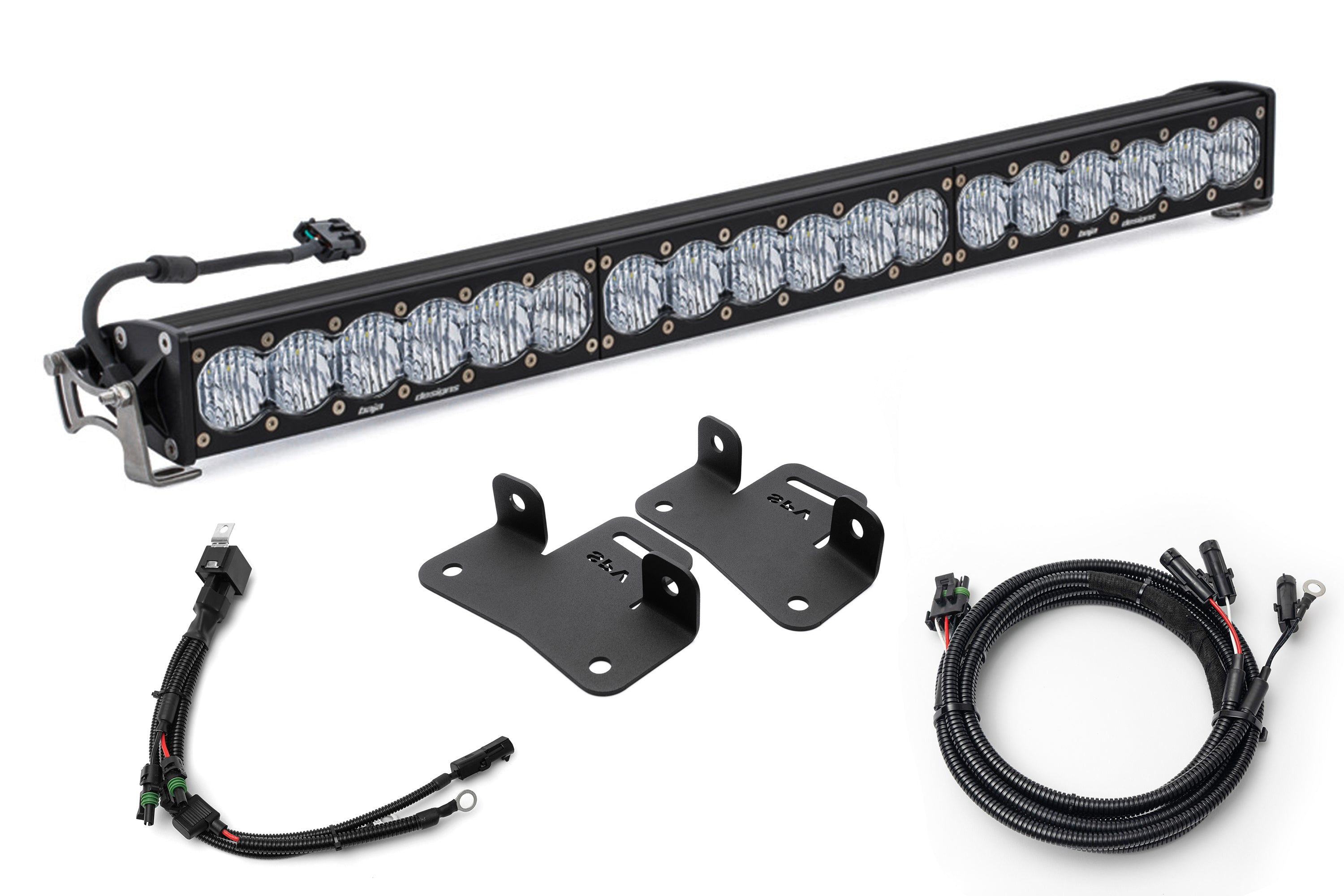 SPV Parts 2021+ Ford Bronco Modular Bumper Light / Light Bar Kit with 30" Light Bar or 2 Lights